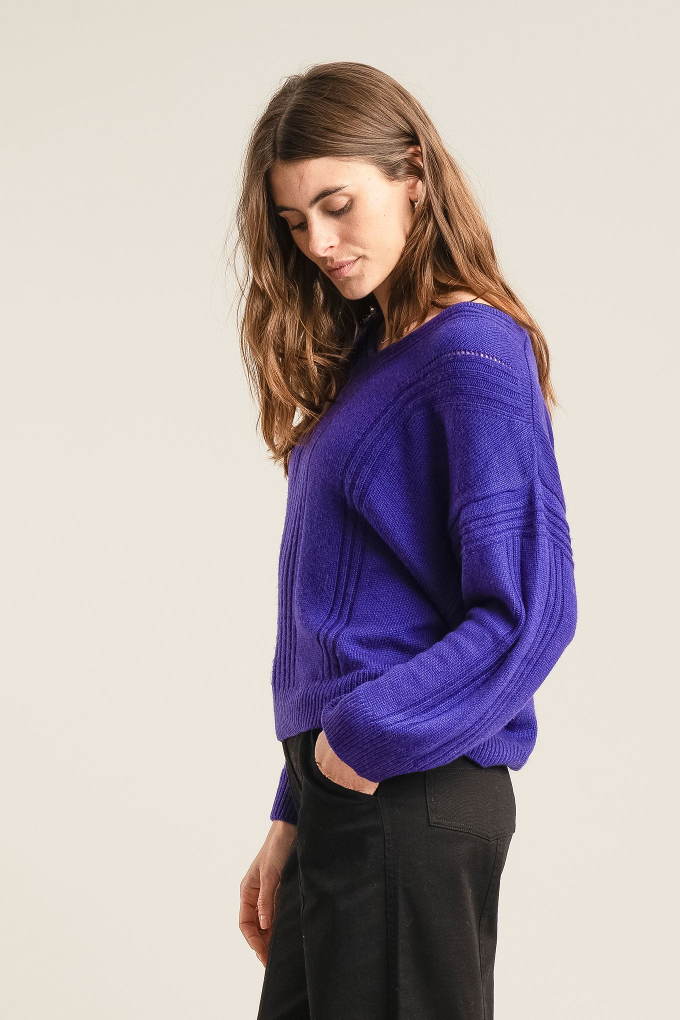 ANYA Wool Jumper - Ultramarine