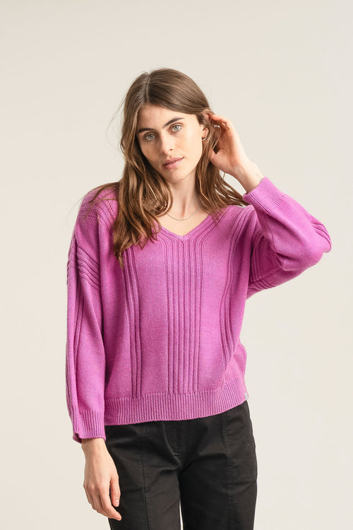 ANYA Wool Jumper - Fuchsia Pink