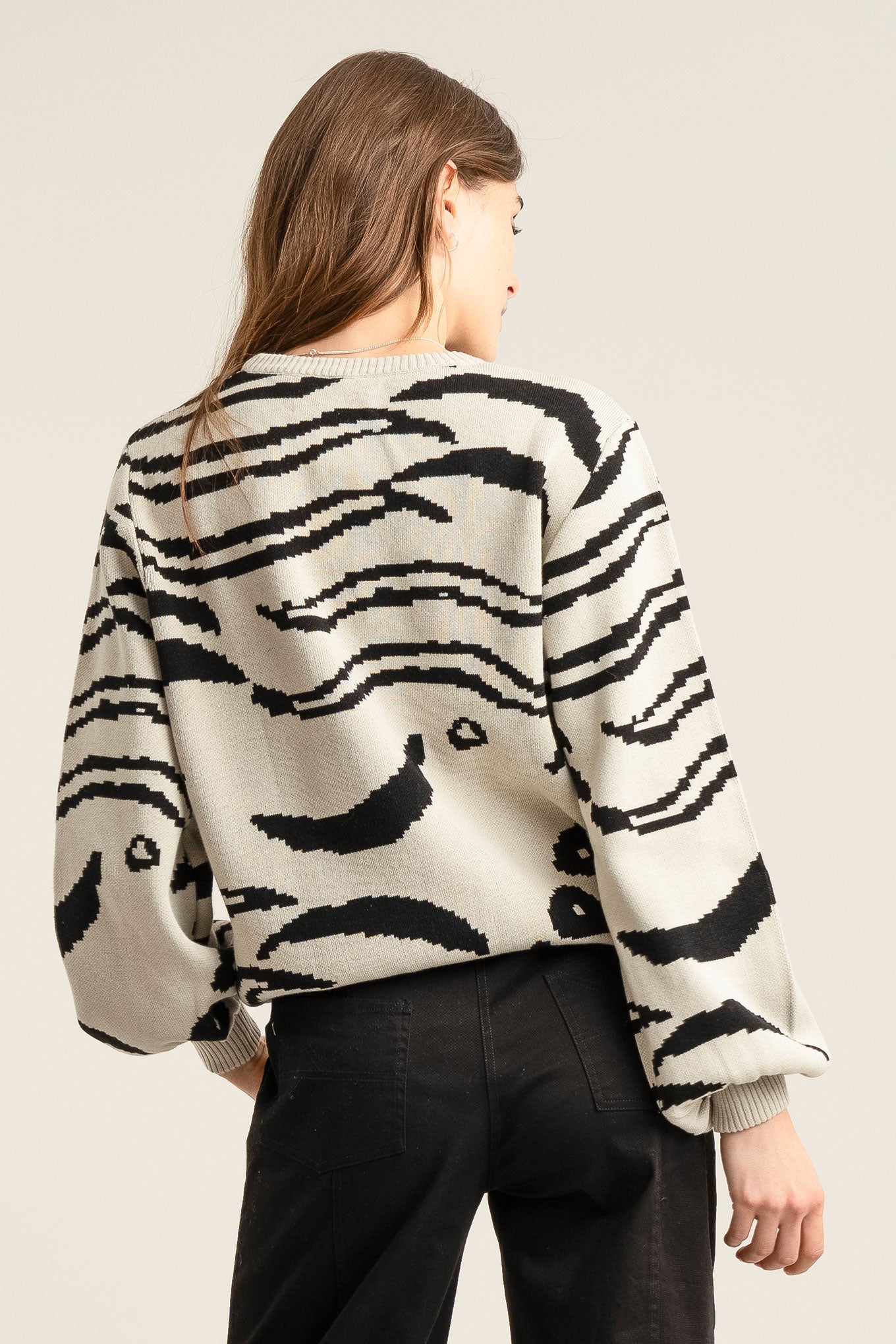 TIGER HOPE - GOTS Organic Cotton Jumper Off White