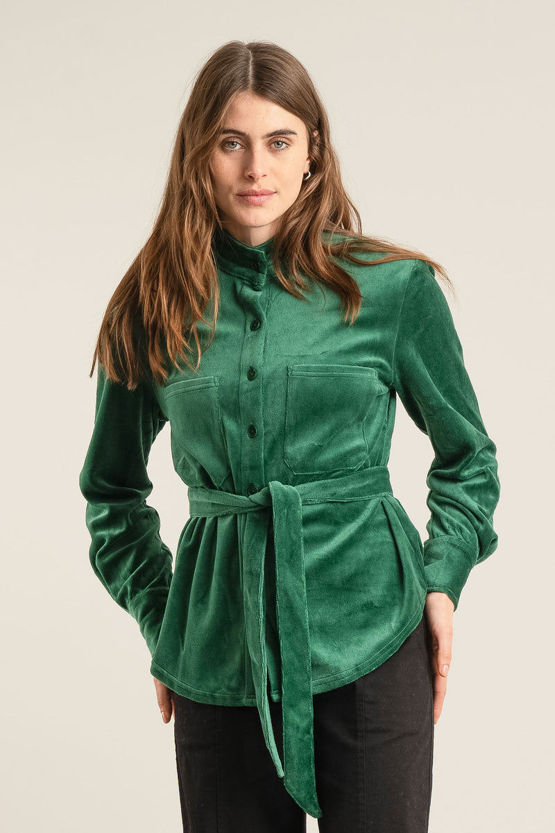 FORD Velvet Top - Green