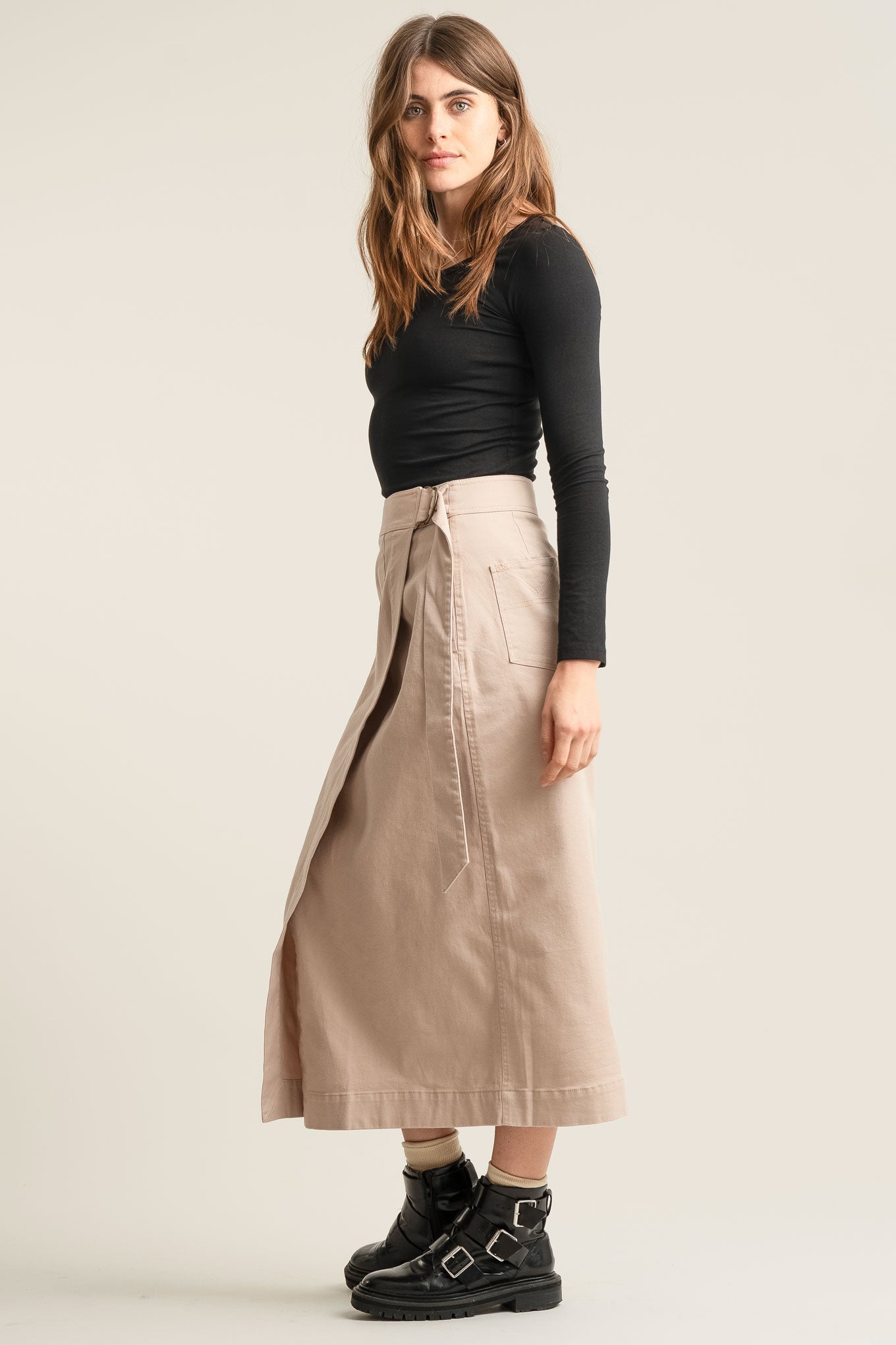 SANTO Organic Cotton Skirt - Dusty Pink
