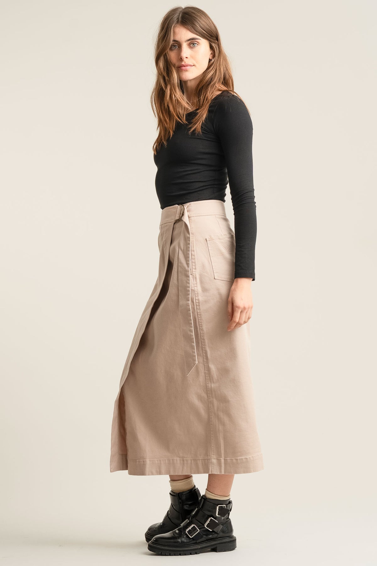 SANTO Organic Cotton Skirt - Dusty Pink