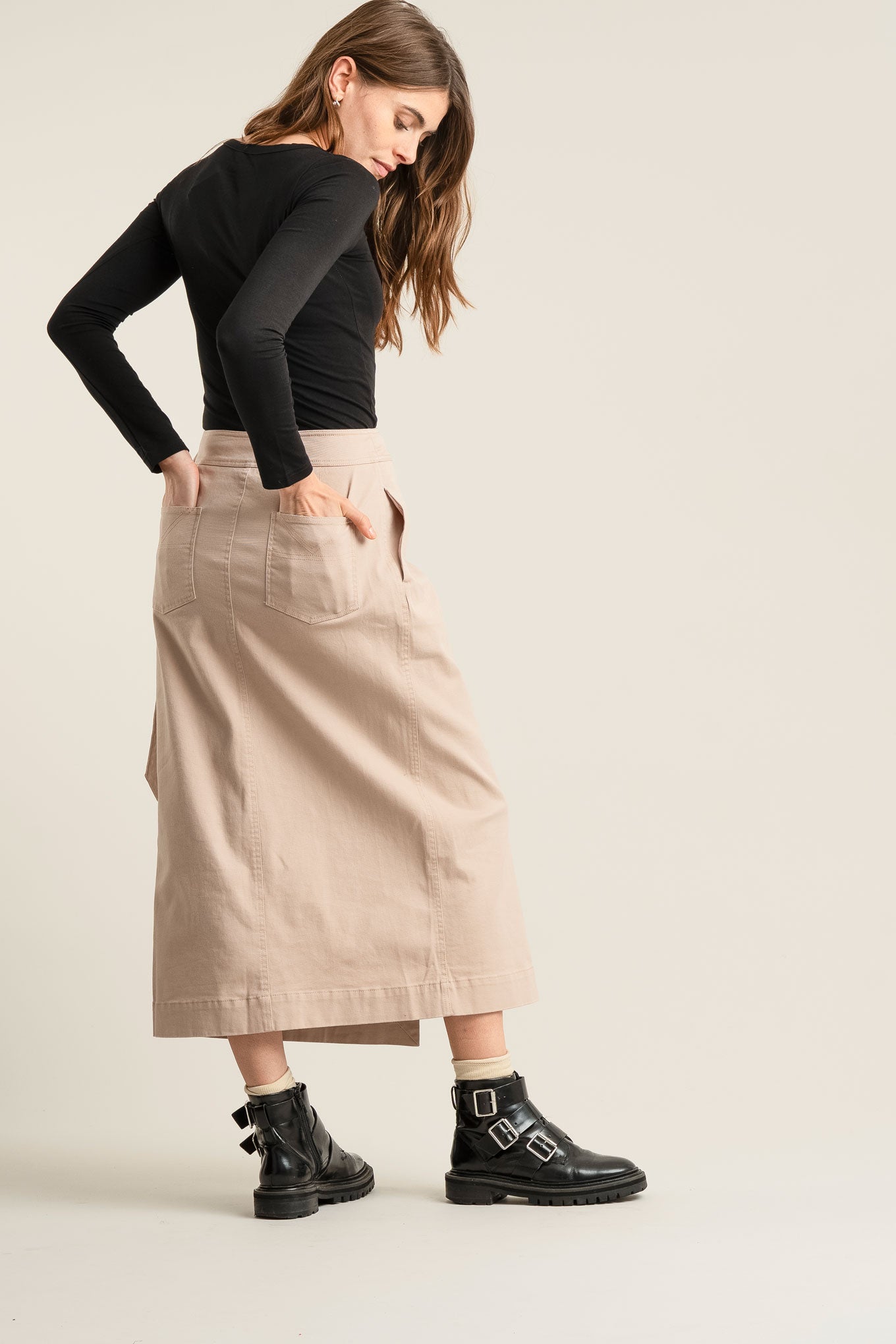 SANTO Organic Cotton Skirt - Dusty Pink
