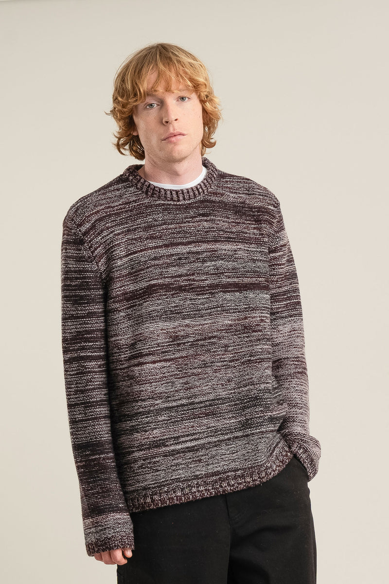 GLITCH - Merino Wool Jumper Brown