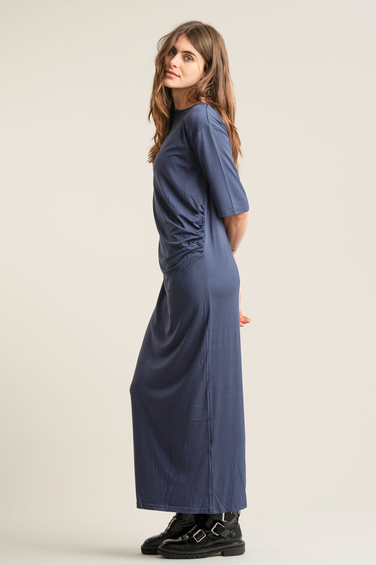 SAHARA Modal Dress - Navy