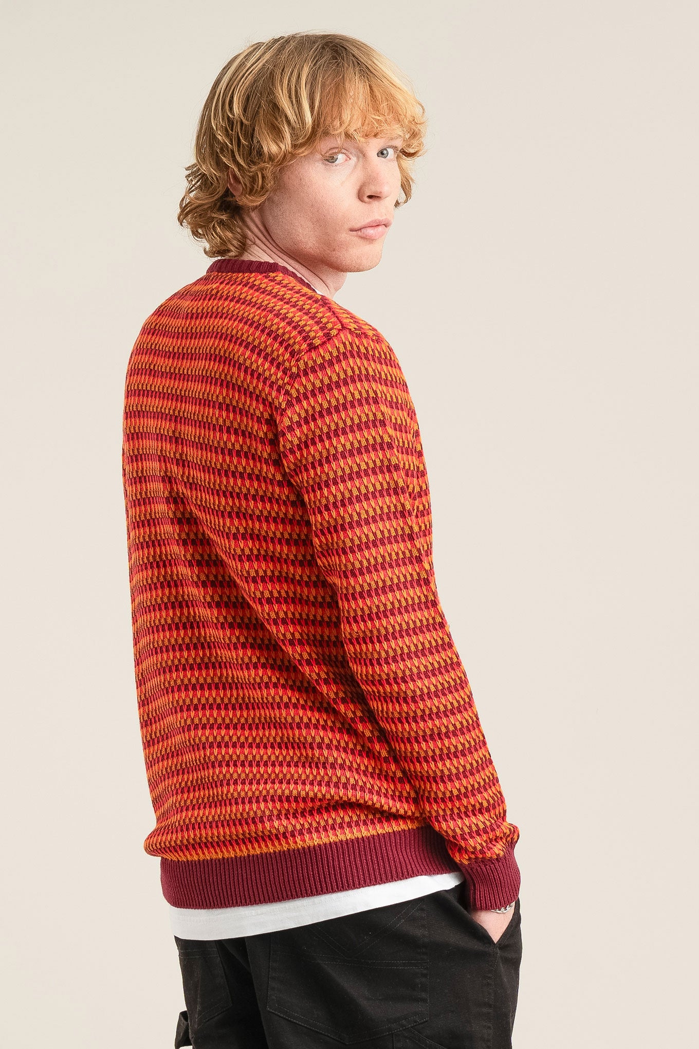 KAI - Organic Cotton Jumper Wine Red