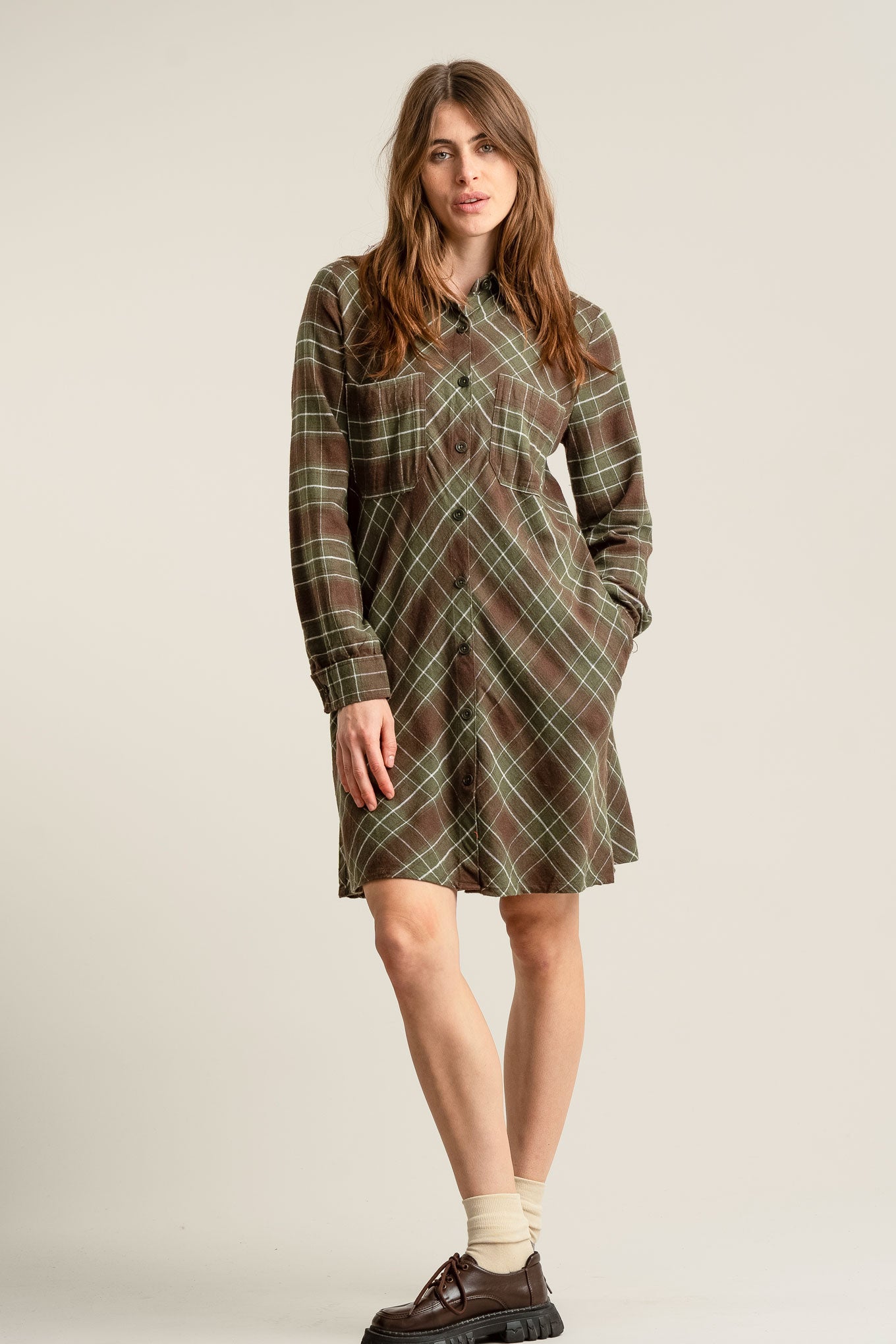 PEARL Organic Cotton Dress - Green