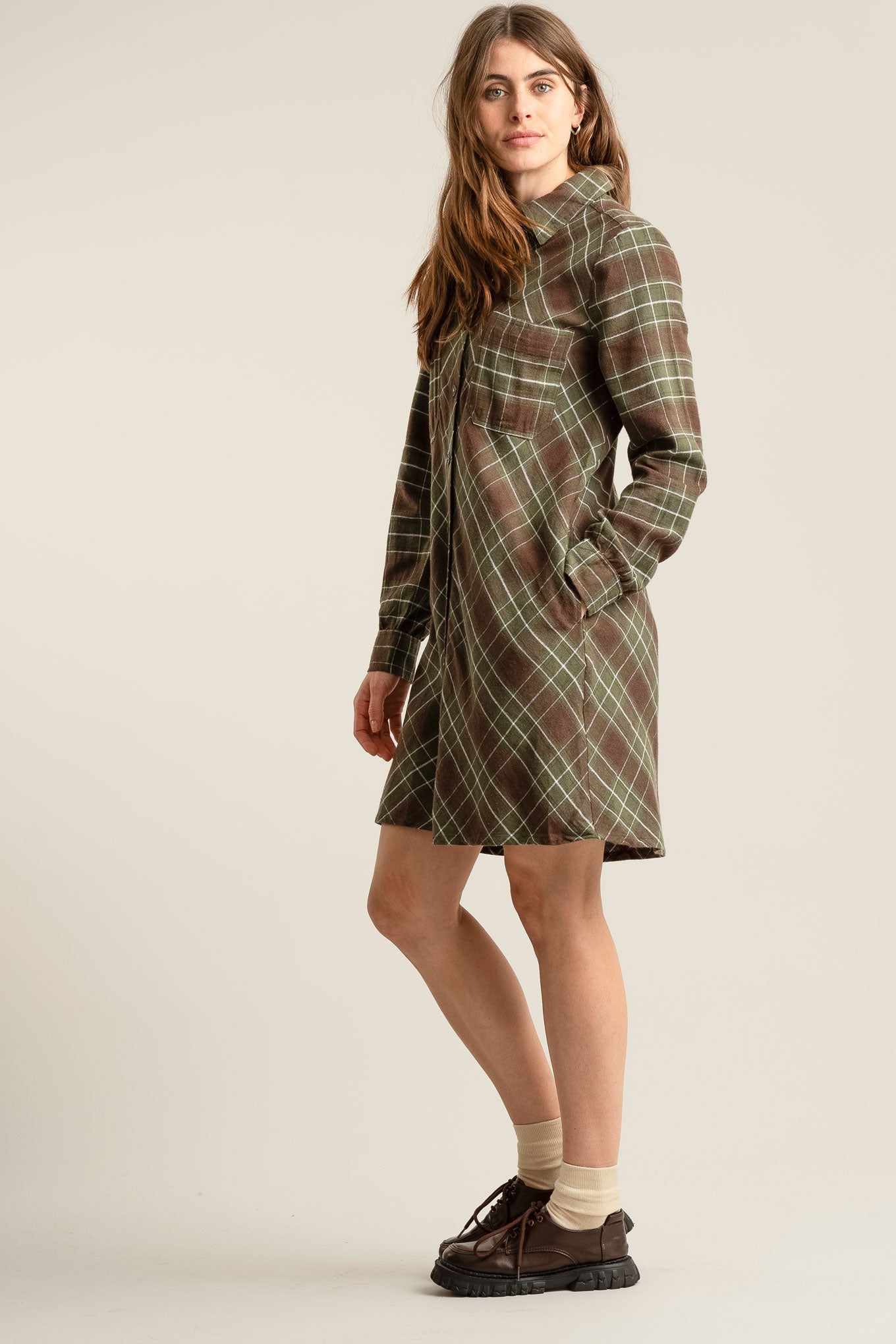 PEARL Organic Cotton Dress - Green