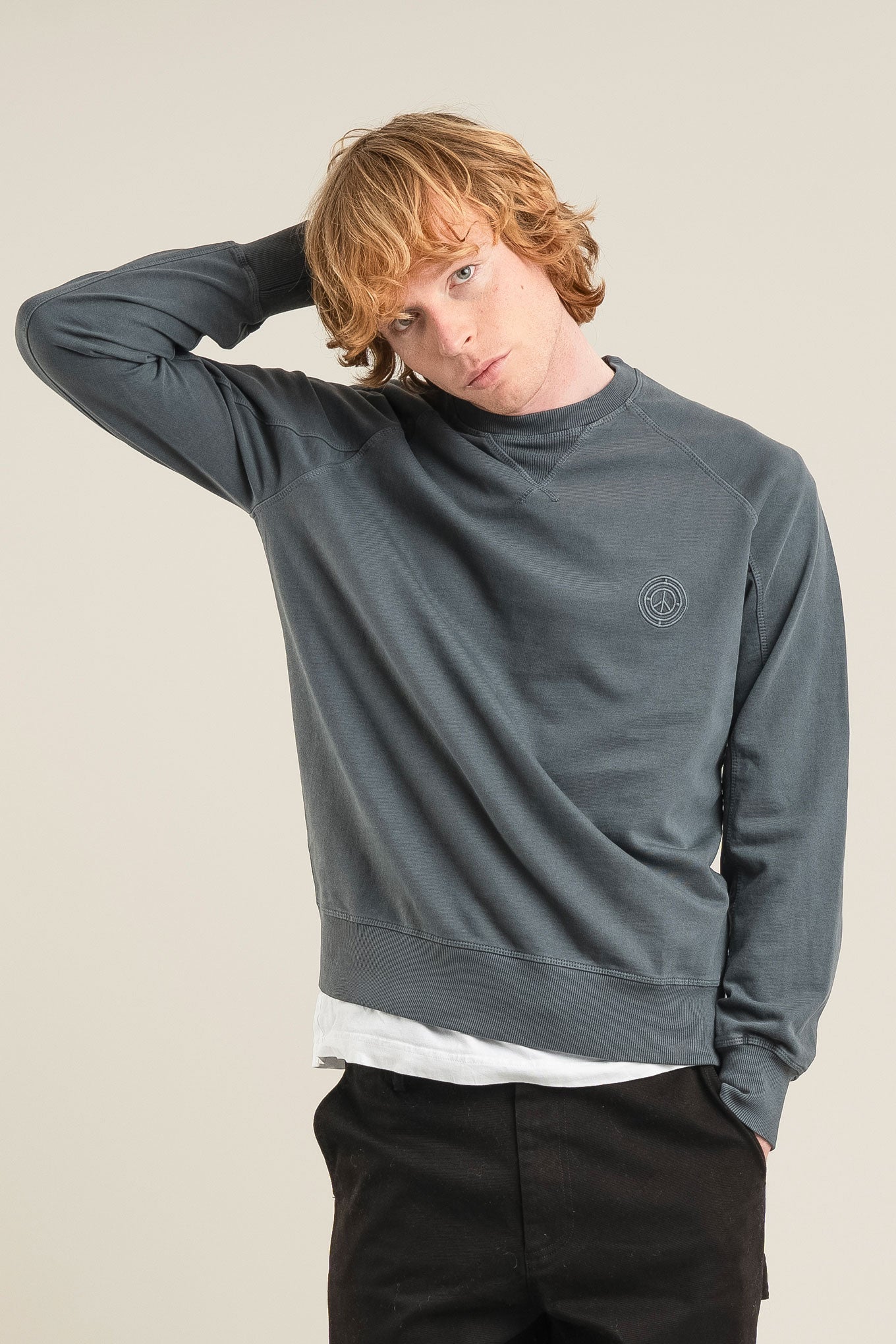 ANTON Organic Cotton Sweat - Washed Black