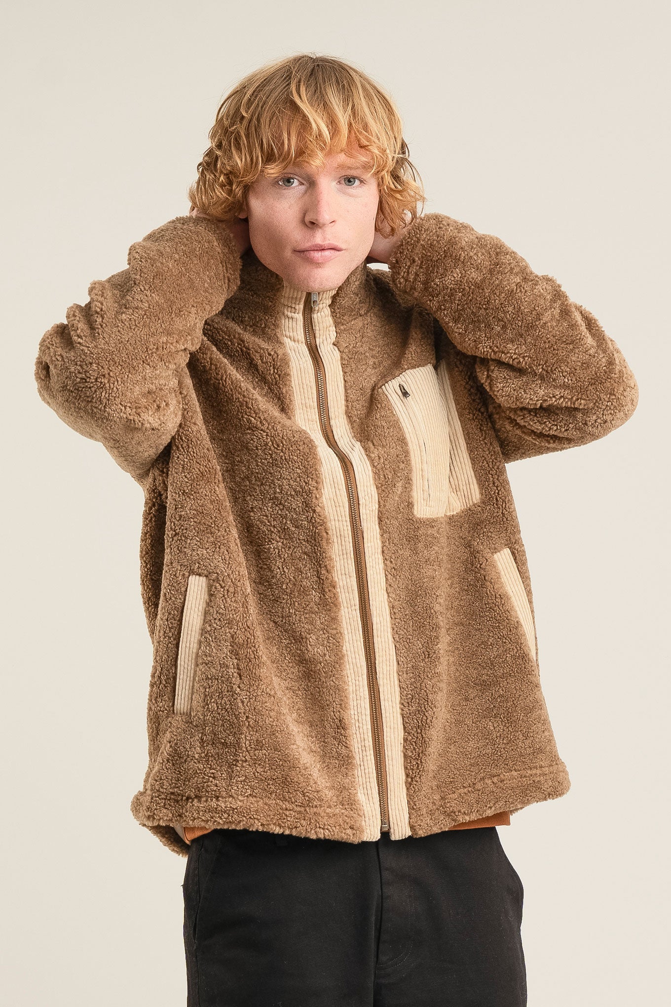 DREW Recycled PET Fleece Jacket- Mink