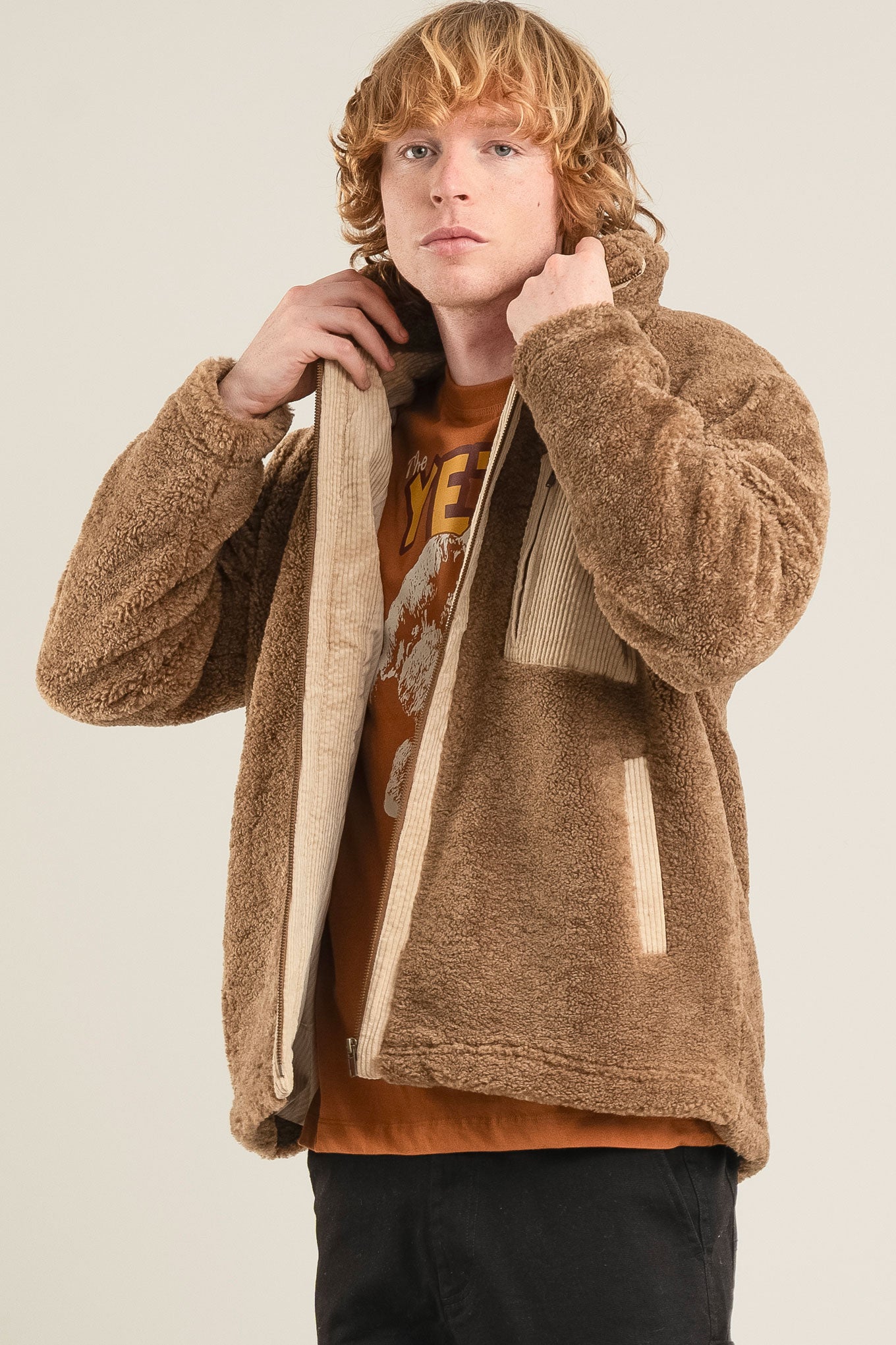 DREW Recycled PET Fleece Jacket- Mink