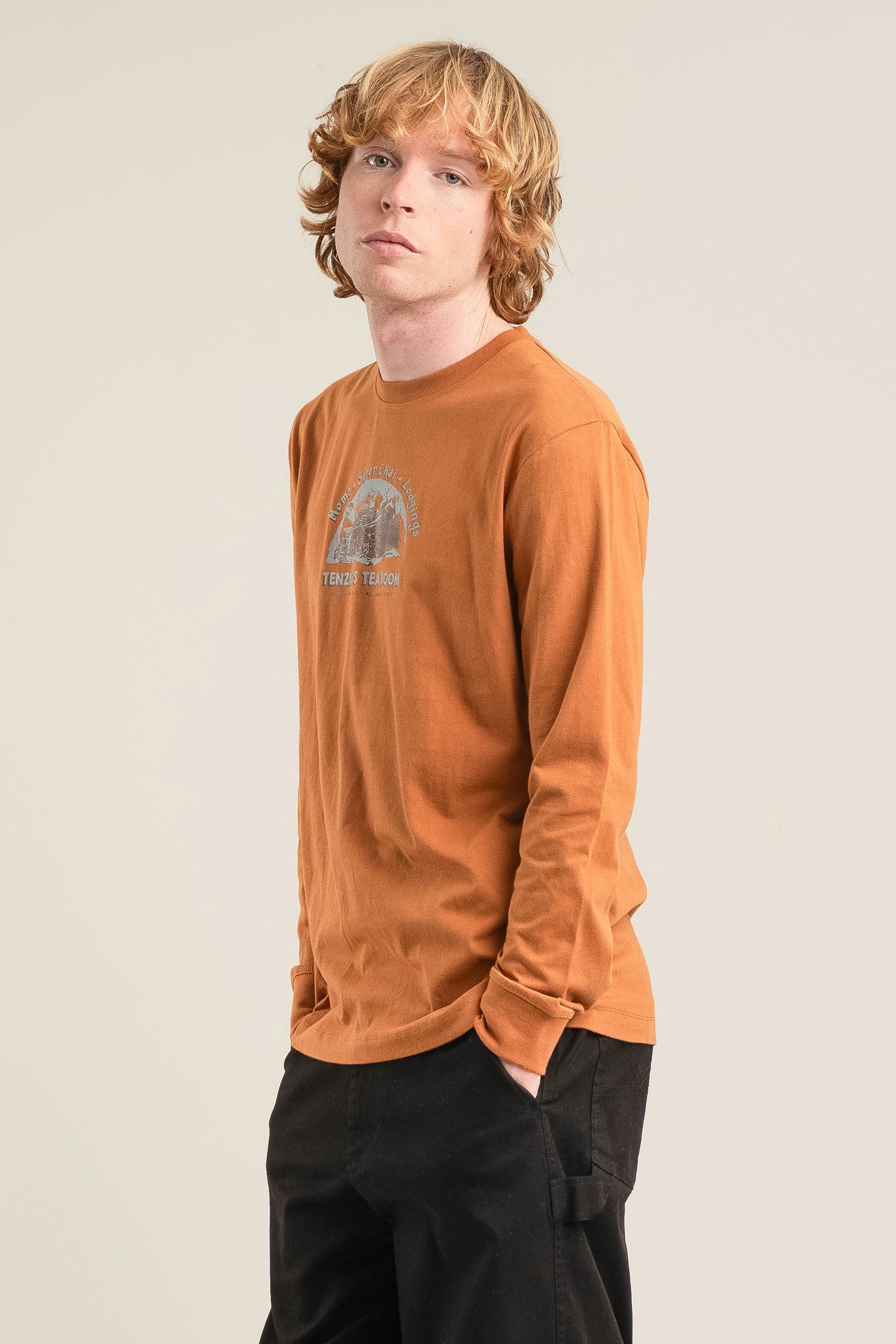 TEAM ROOMS Organic Cotton Tee - Brass