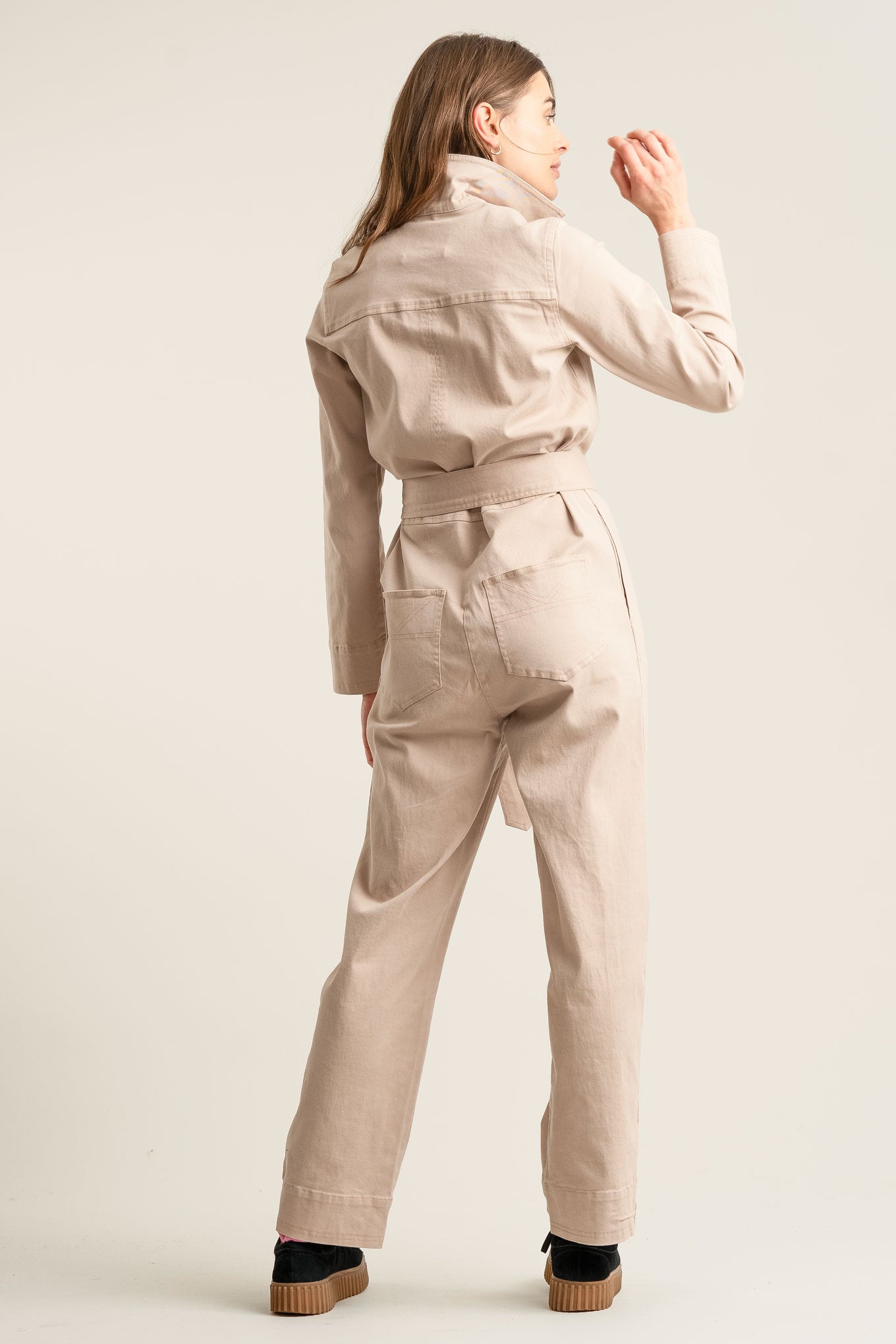 LYON Organic Cotton Jumpsuit - Dusty Pink