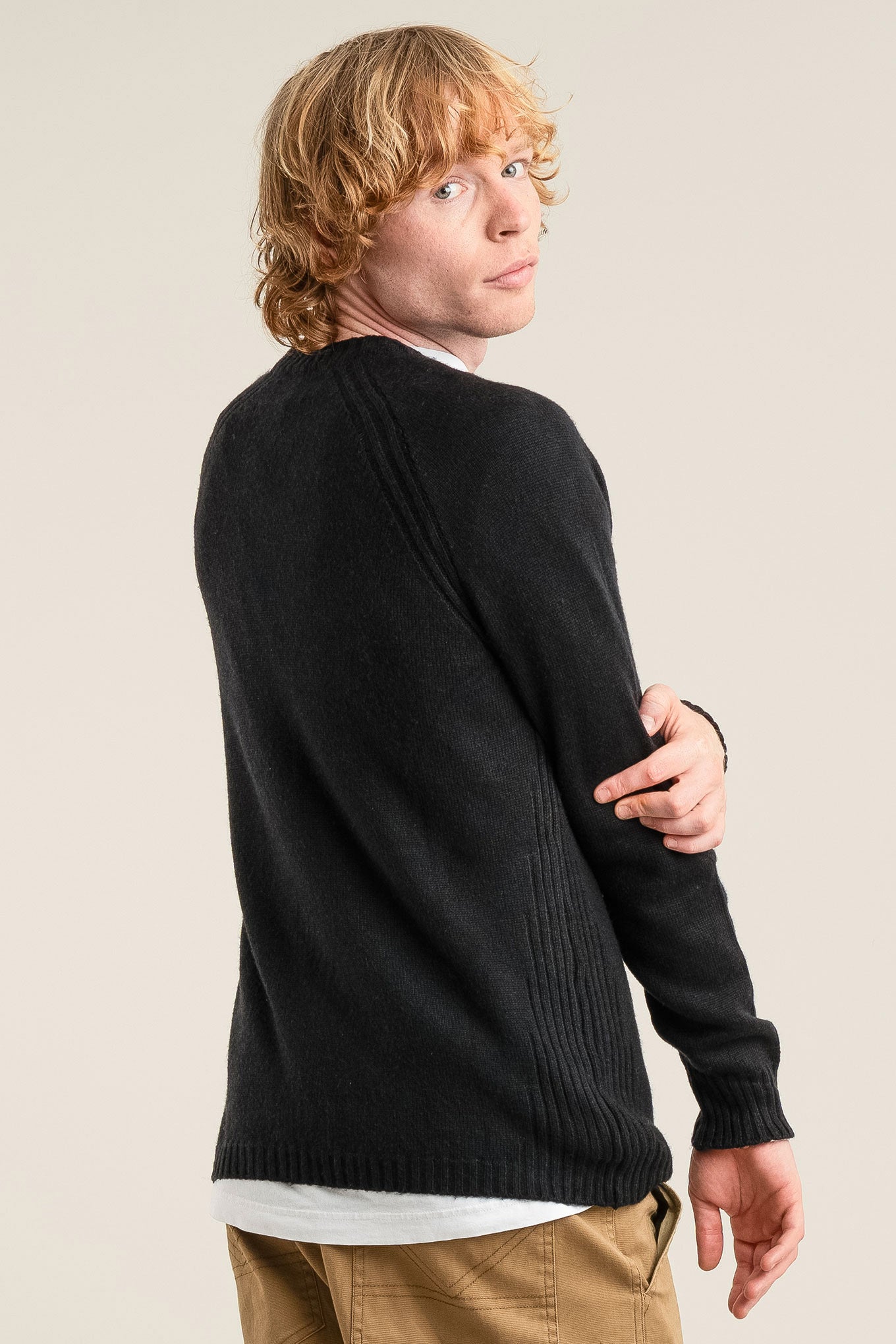 CHRISTOFF Merino Wool Jumper - Black