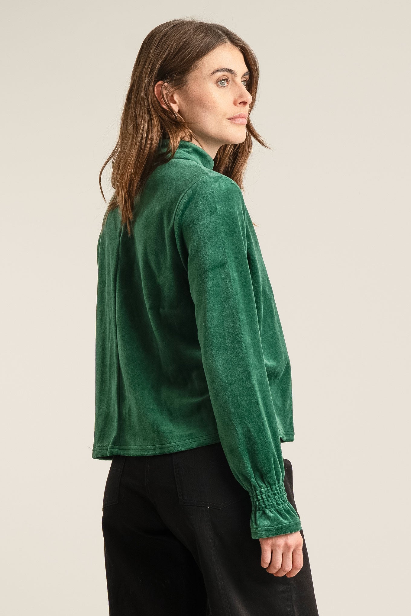 ALICE Velvet Top - Green
