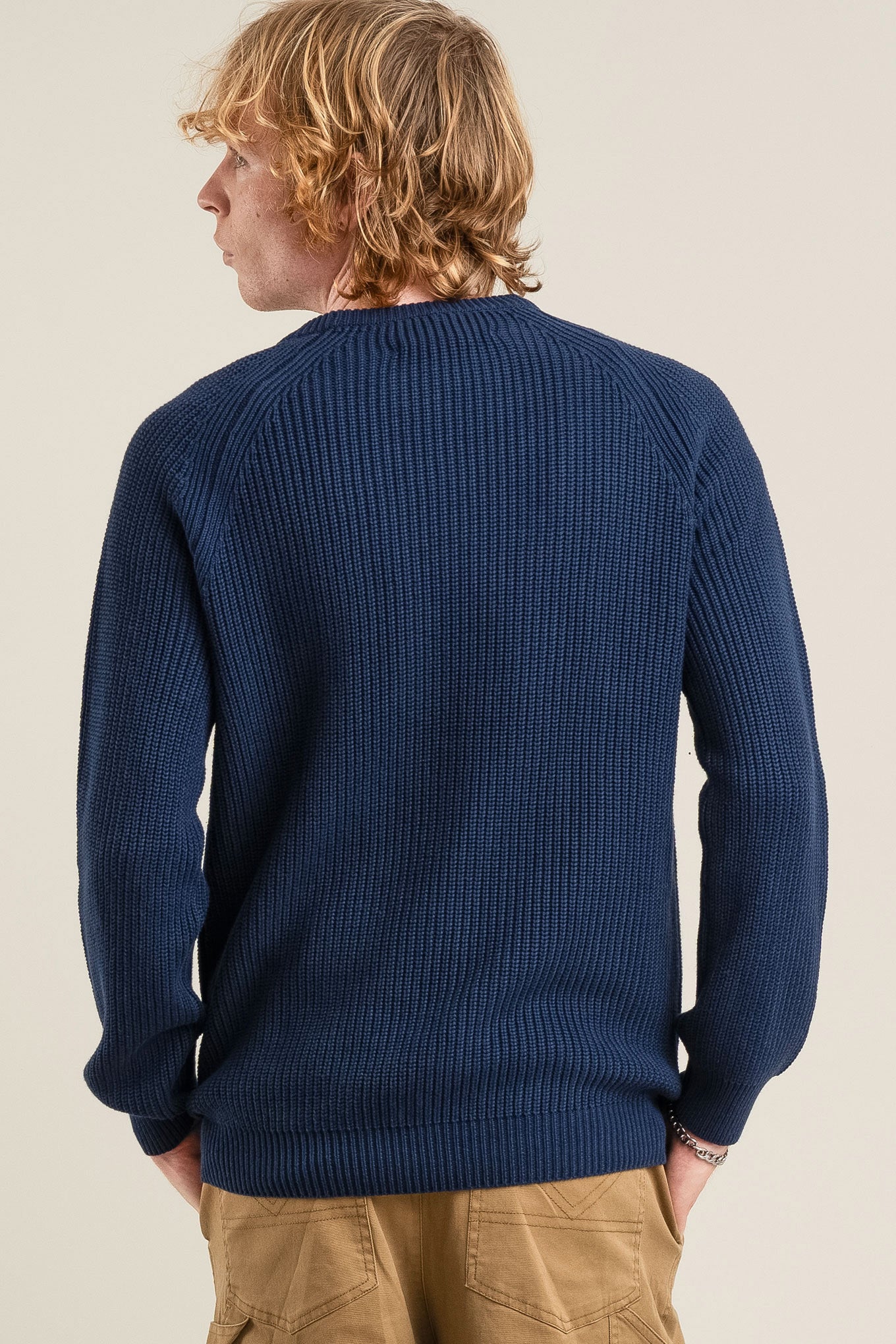 SERGIO - Mens Organic Cotton Jumper Navy