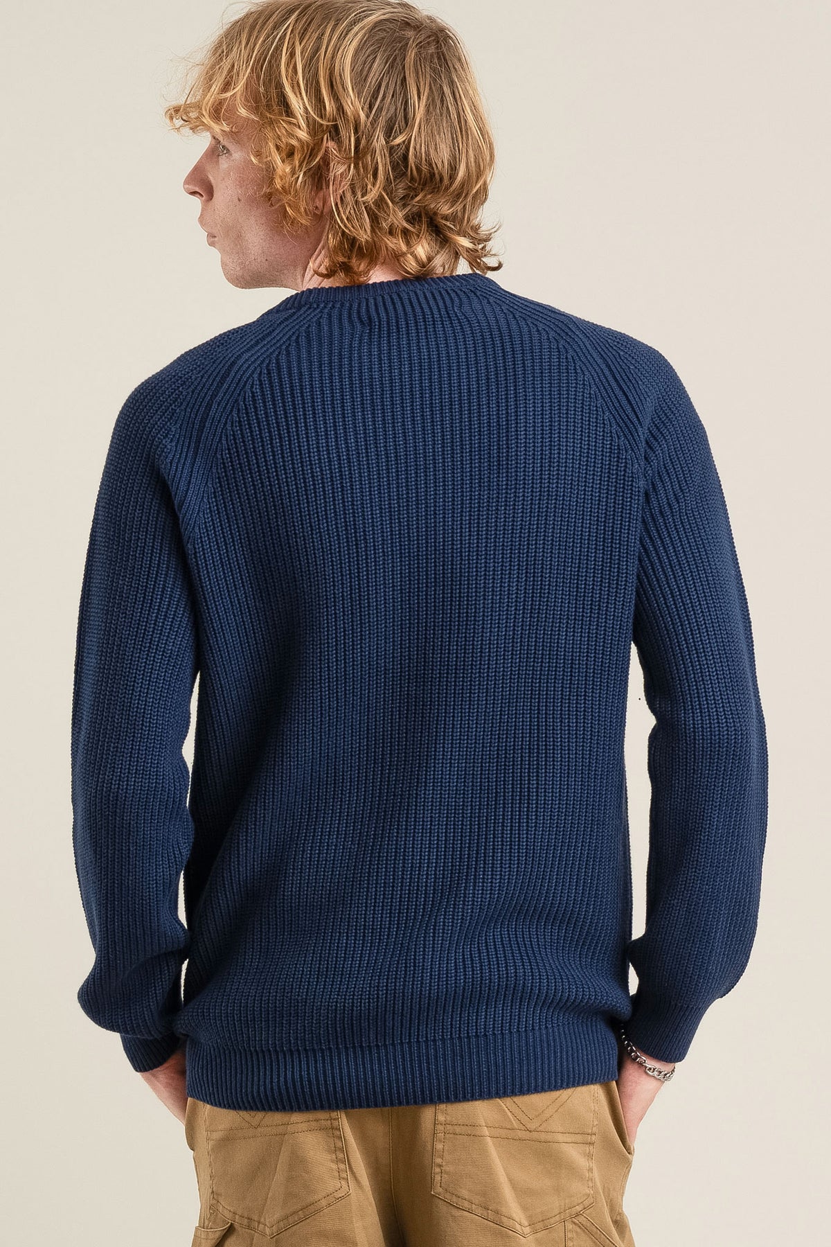 SERGIO - Mens Organic Cotton Jumper Navy