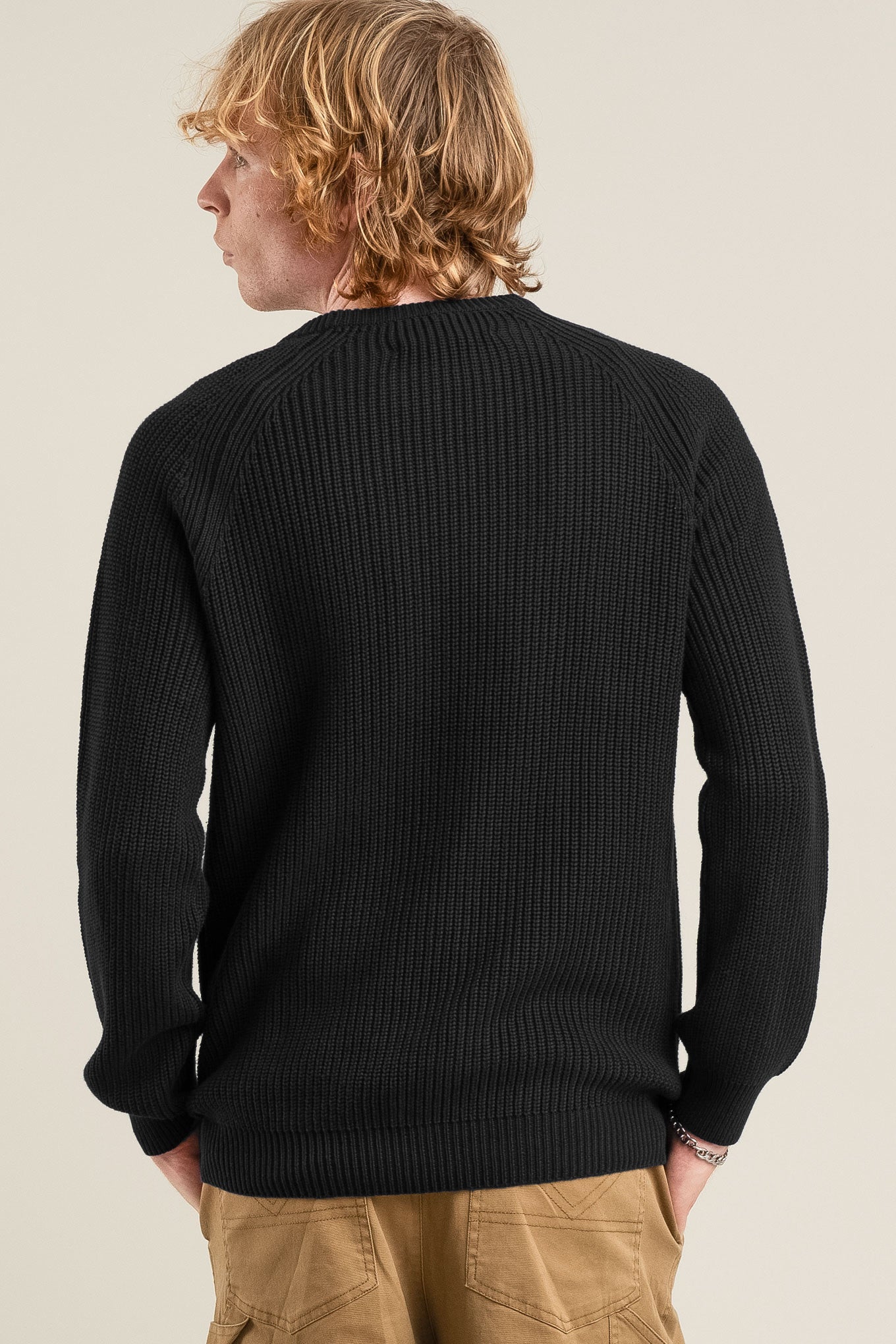 SERGIO - Mens Organic Cotton Jumper Black