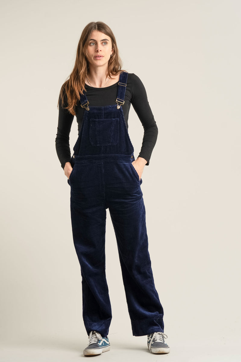 LENI Organic Cotton Cord Dungaree - Navy