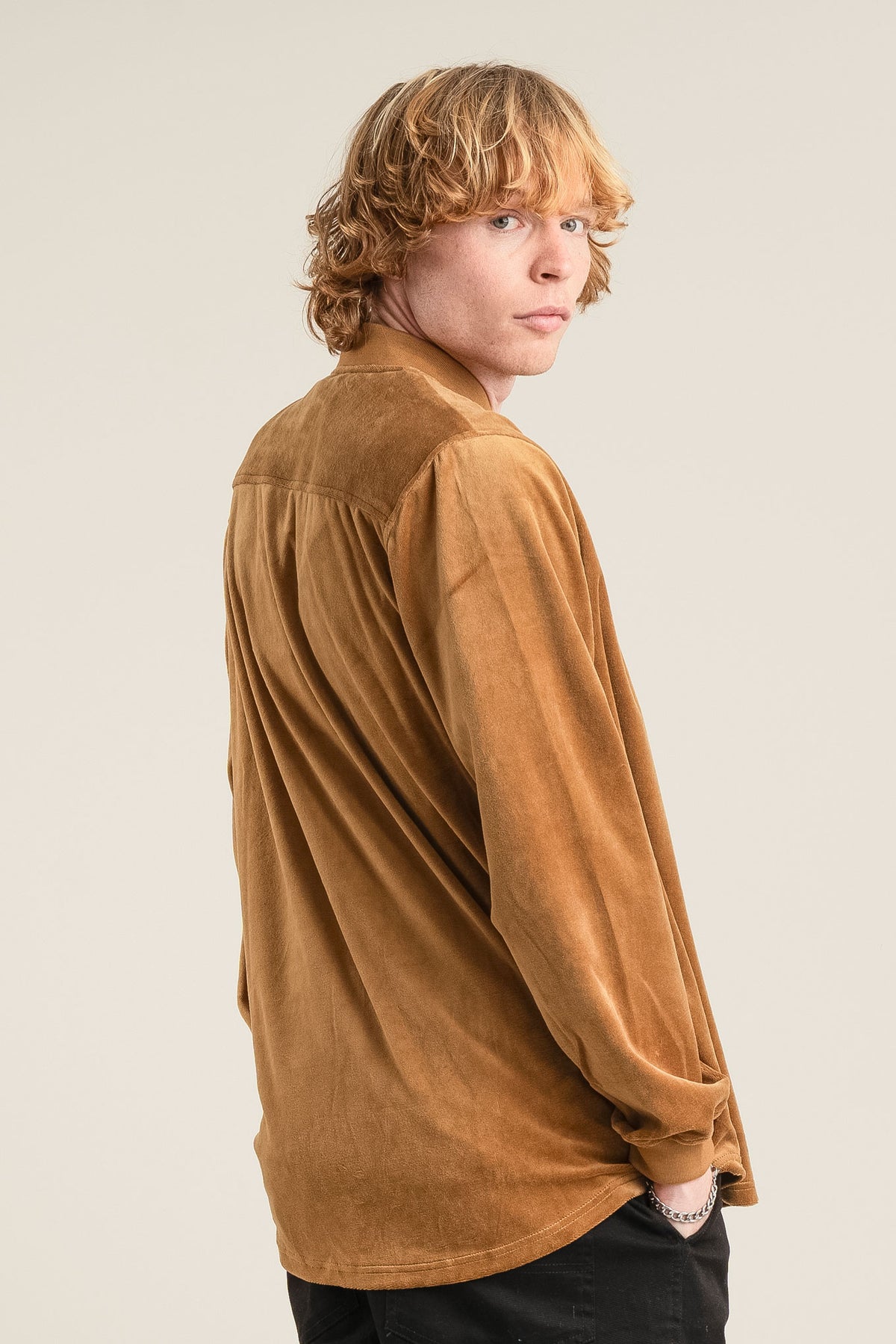 COLE Organic Cotton Poly Velvet - Olive