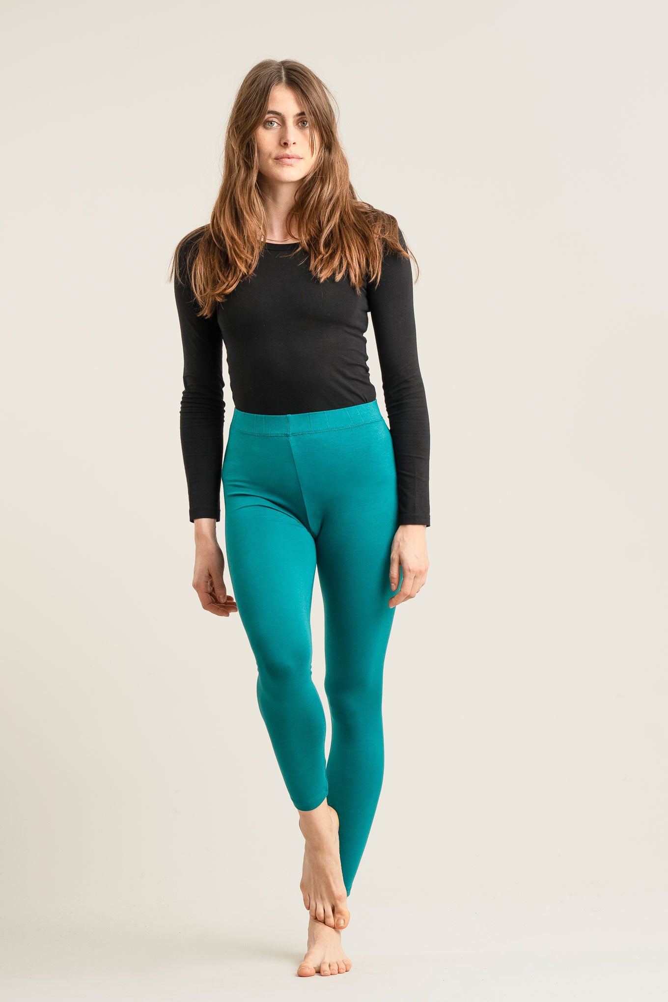 SYLVIE Legging - GOTS Organic Cotton Teal