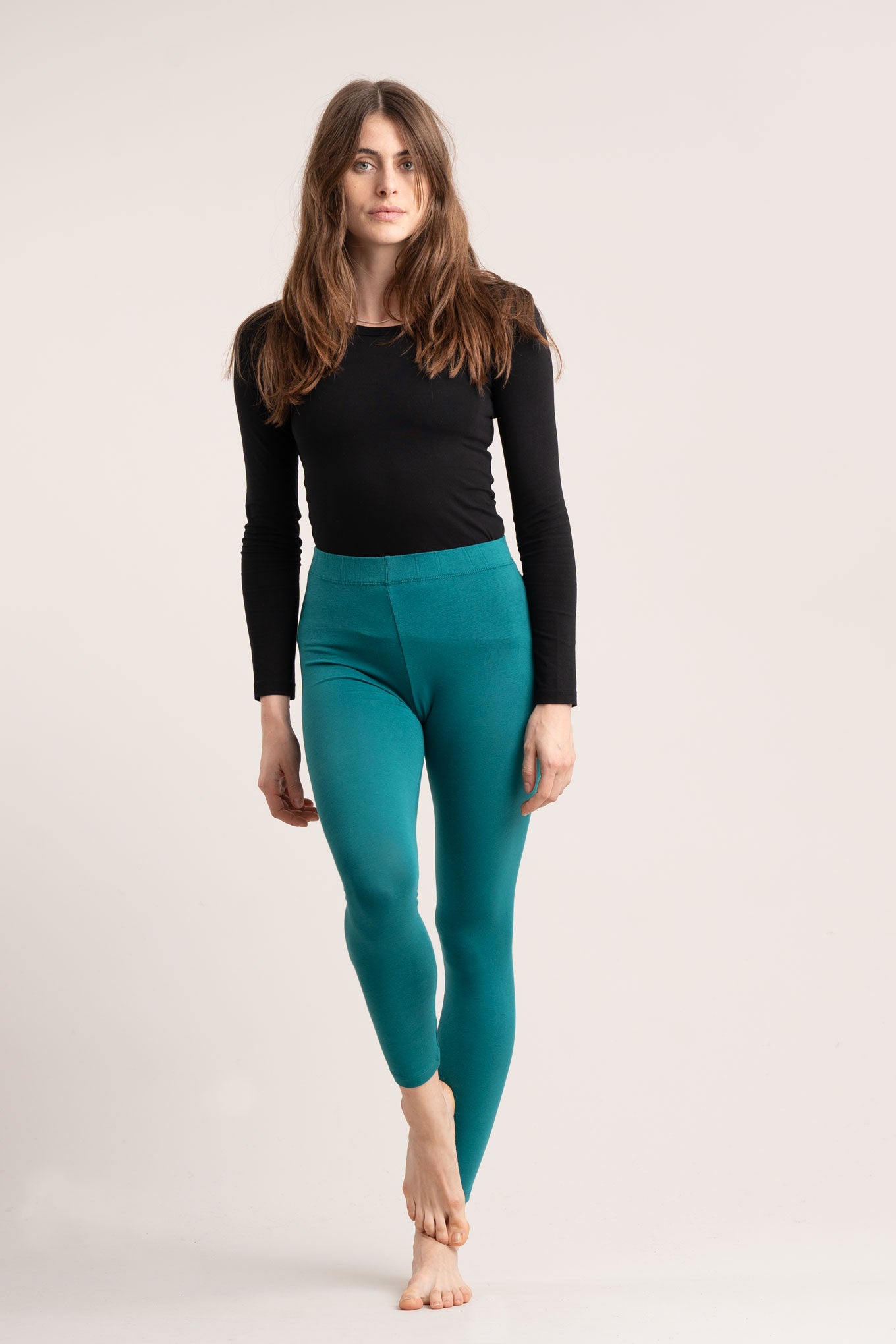 SYLVIE Legging - GOTS Organic Cotton Teal