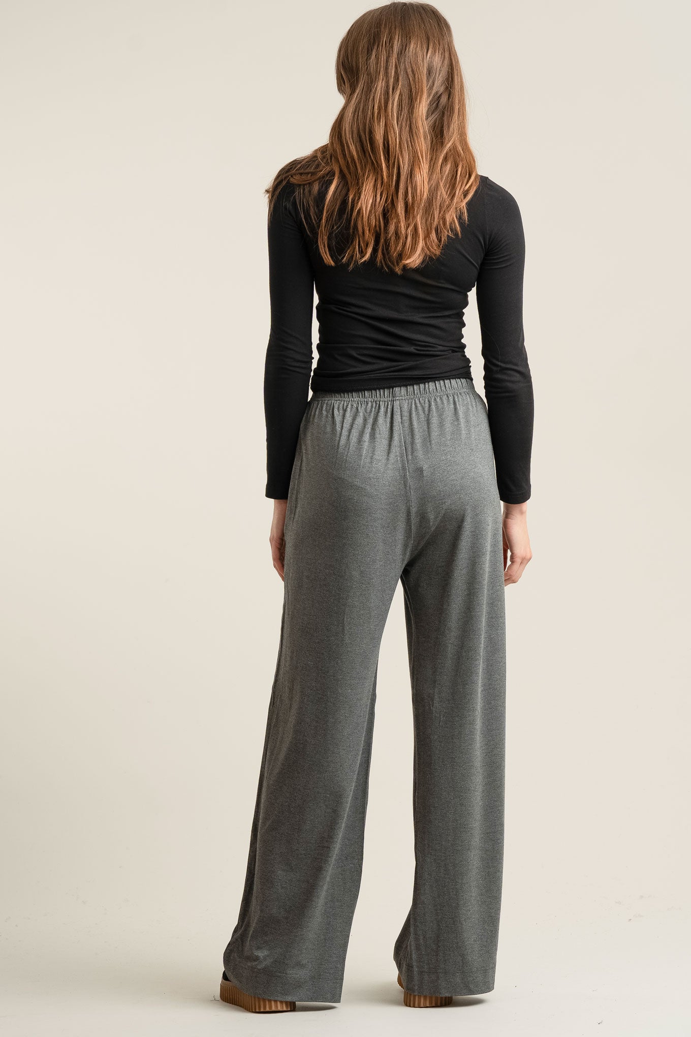 BINITA Modal Trouser - Charcoal