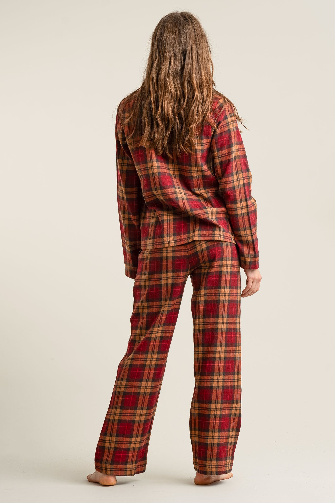 JIM JAM Womens Organic Cotton Pyjama Set - Berry