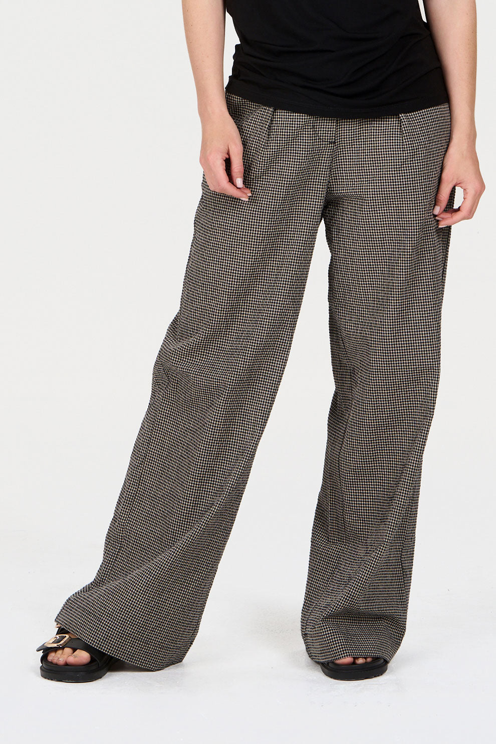 LOLA Organic Cotton Trouser - check