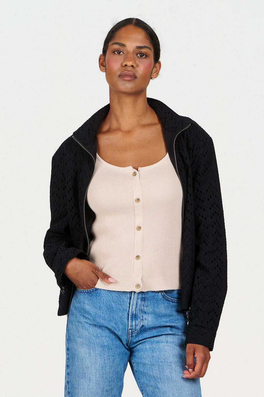 LOTUS Organic Cotton Jacket - Black