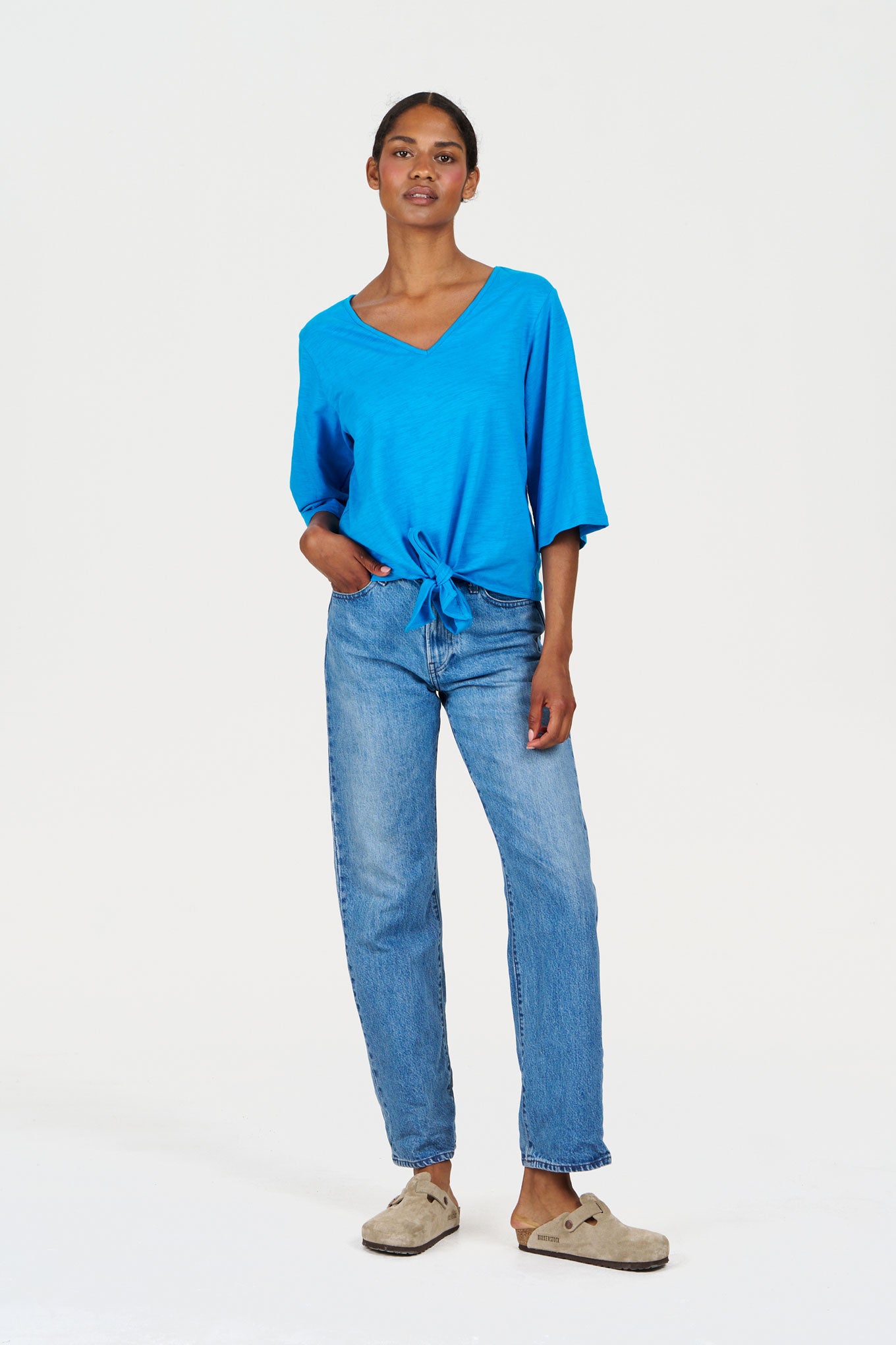 LYRA Organic Cotton Top - Cobalt