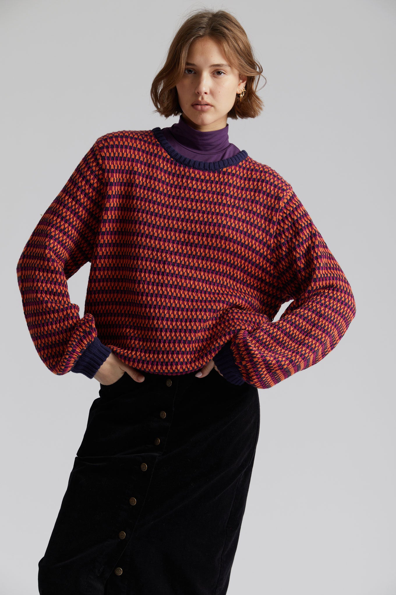 MAE - Organic Cotton Jumper Cherry