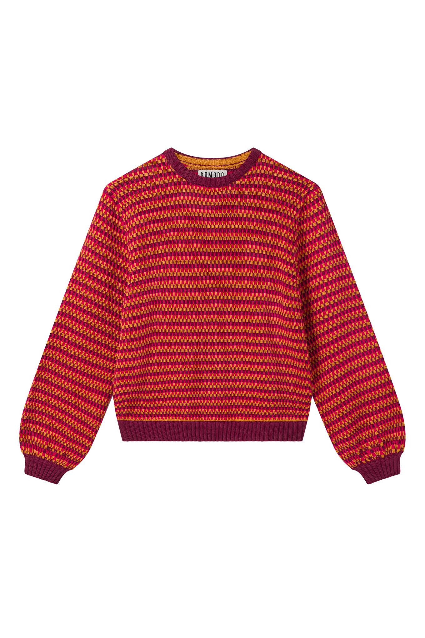 MAE - Organic Cotton Jumper Wine Red