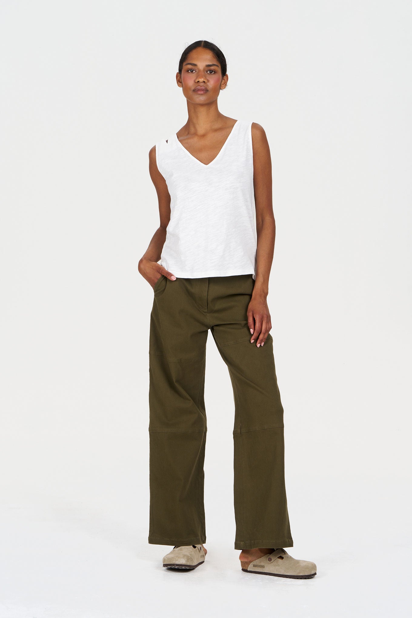 MALA Organic Cotton Vest - White