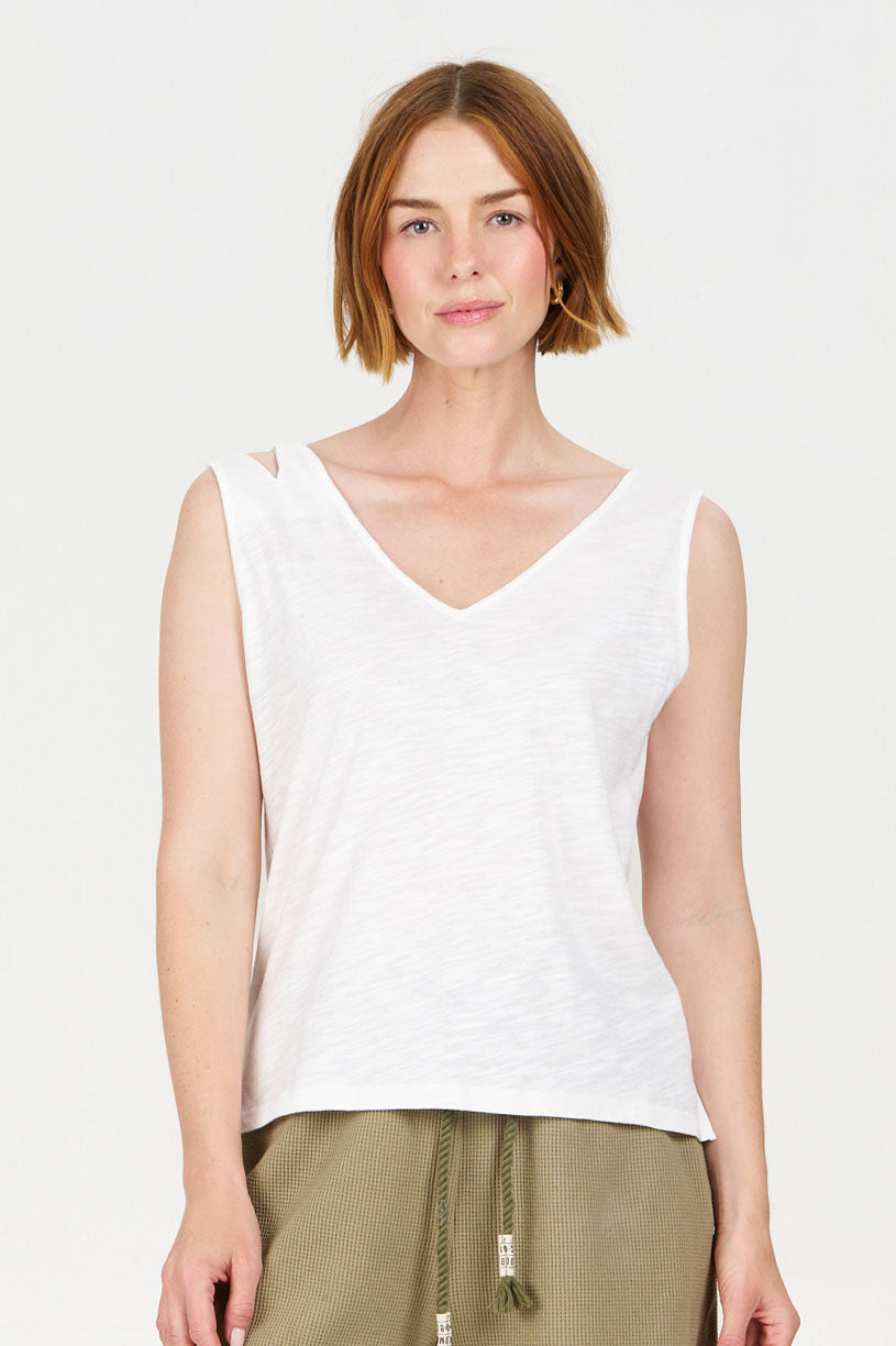 MALA Organic Cotton Vest - White