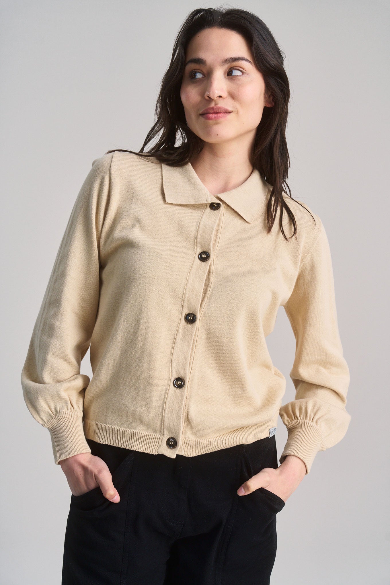 NANI Organic Cotton Cardigan - Cream White