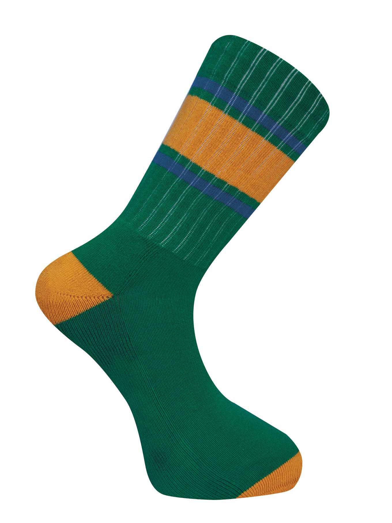 NEW SPORT STRIPE - GOTS Organic Cotton Socks Green