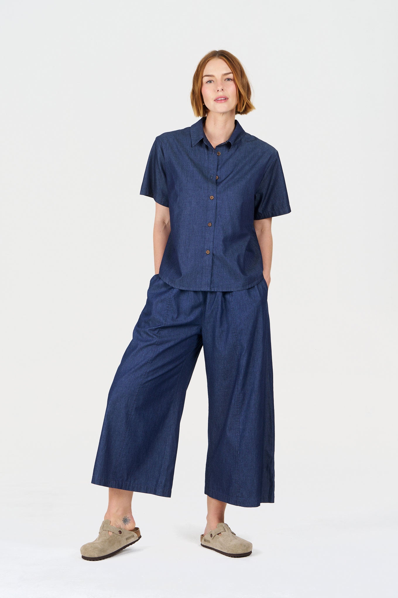 POLLY Organic Cotton Top - midwash