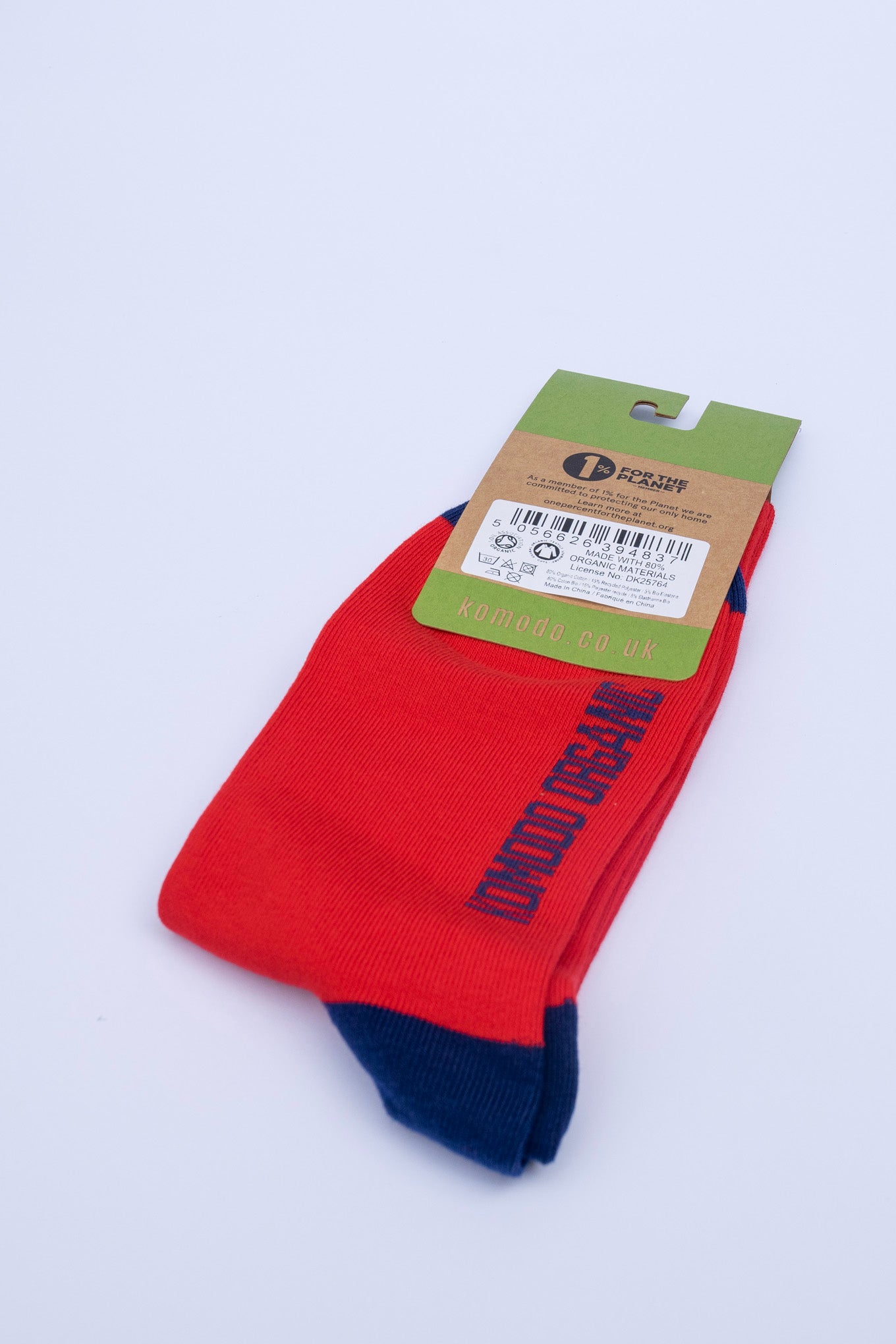 PUNCHY - GOTS Organic Cotton Socks Red