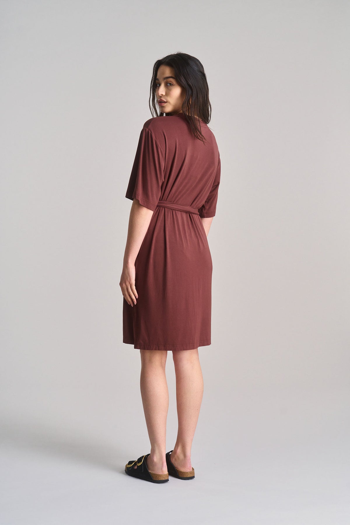 SADIE - Modal Jersey Dress - Chocolate