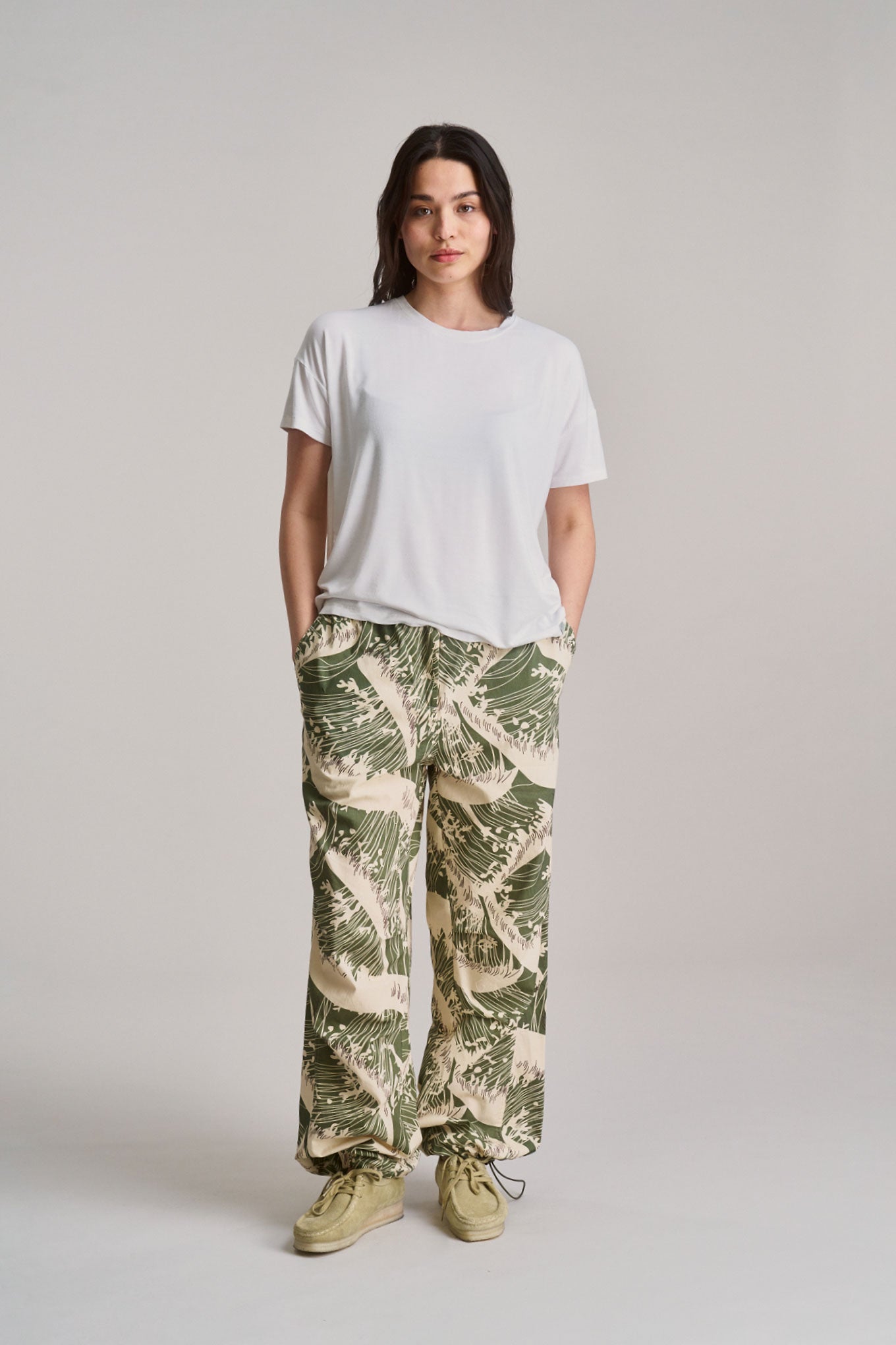 SAFARI - Womens Organic Cotton Trouser - Wave Print