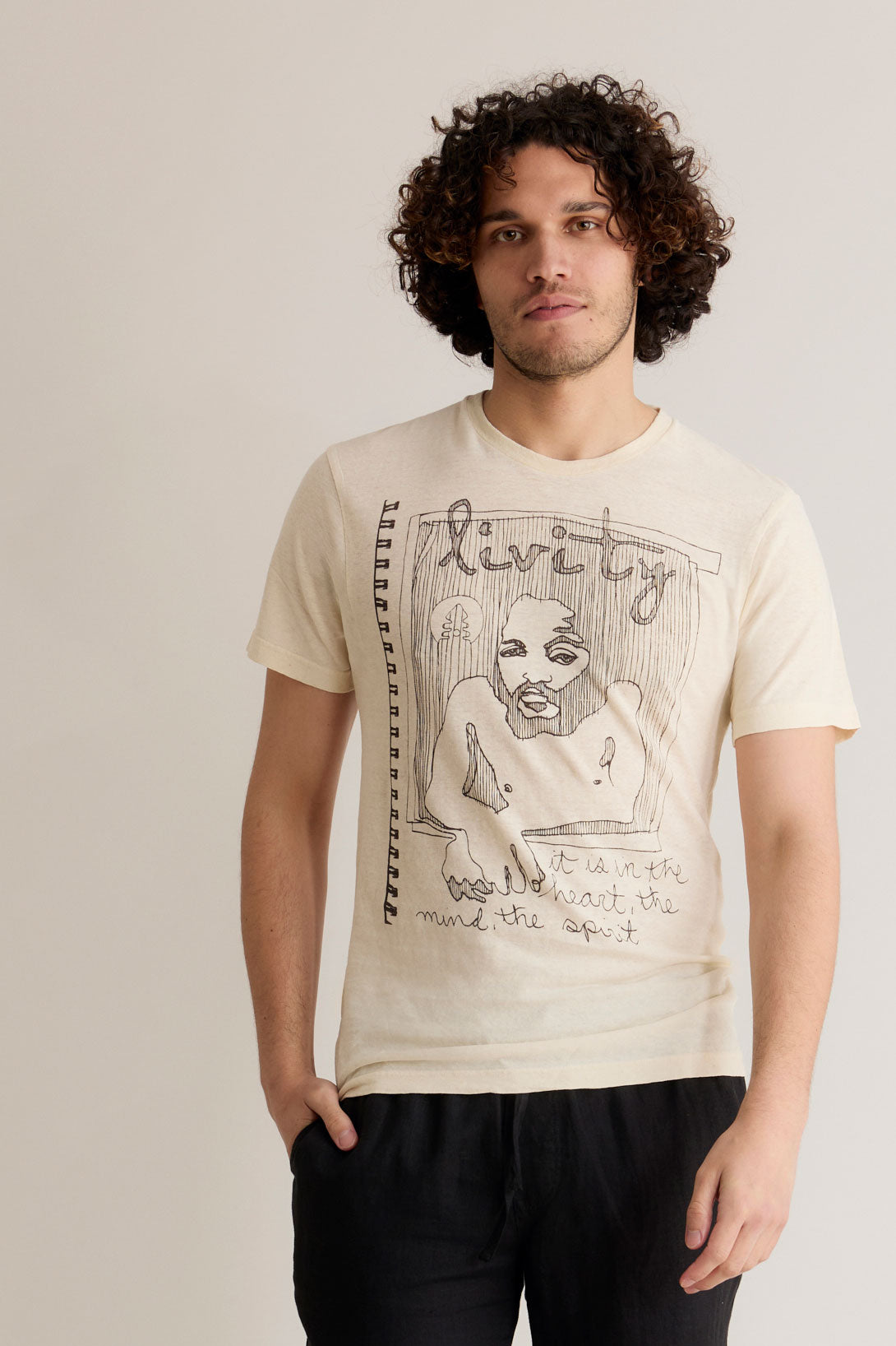 SPIRIT - Hemp Tee by LIVITY Cream