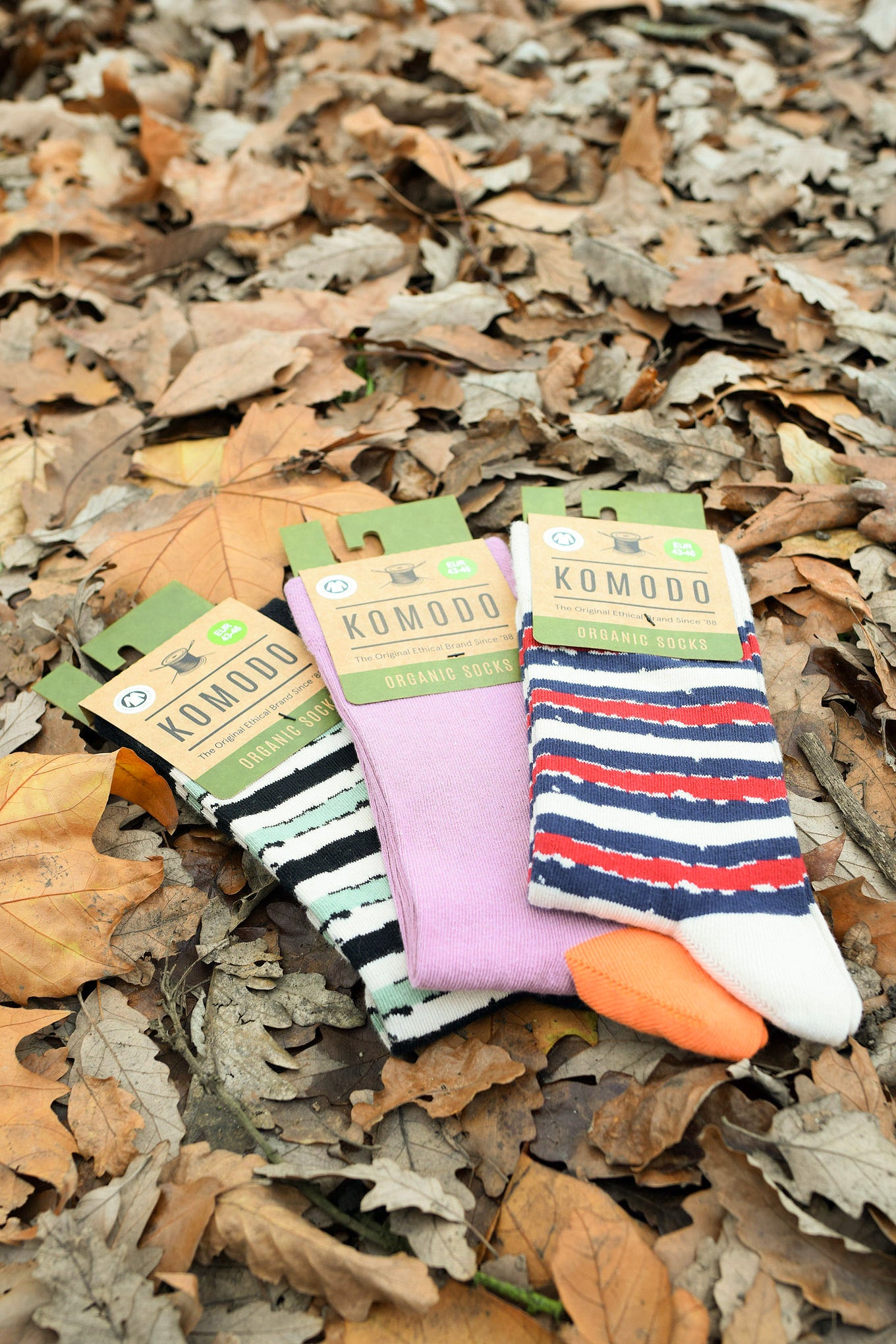 STRIPE Mens Triple Pack - GOTS Organic Cotton Socks