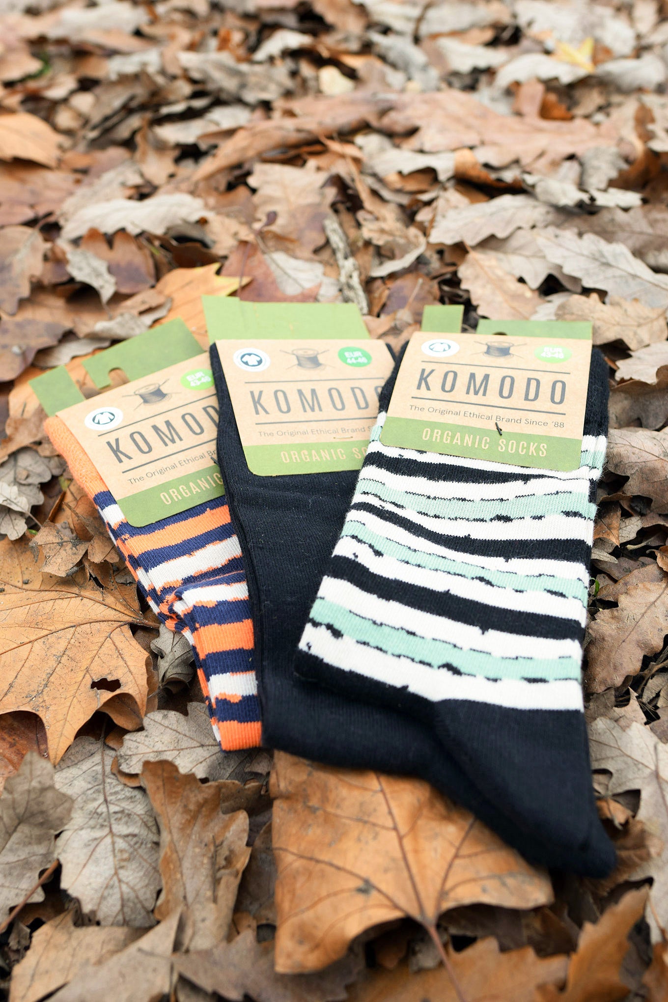 STRIPE Mens Triple Pack - GOTS Organic Cotton Socks