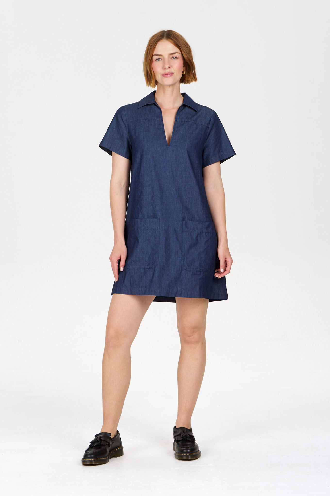 TALIA Organic Cotton dress - midwash