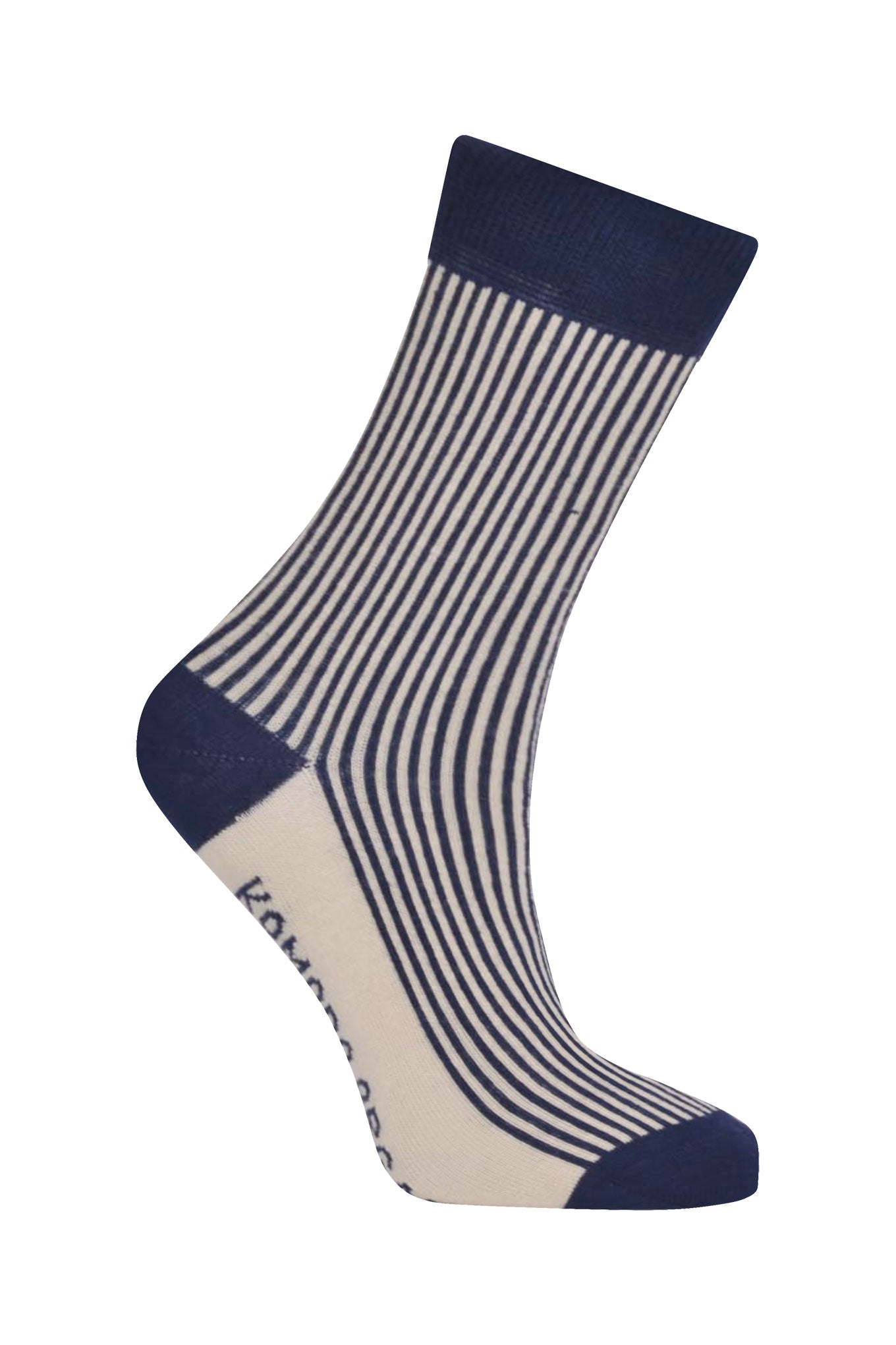 VERTICAL STRIPE - Organic Cotton Socks Navy
