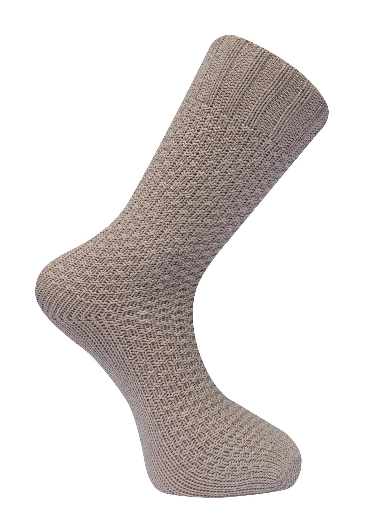 WAFFLE - GOTS Organic Cotton Socks Cappucino