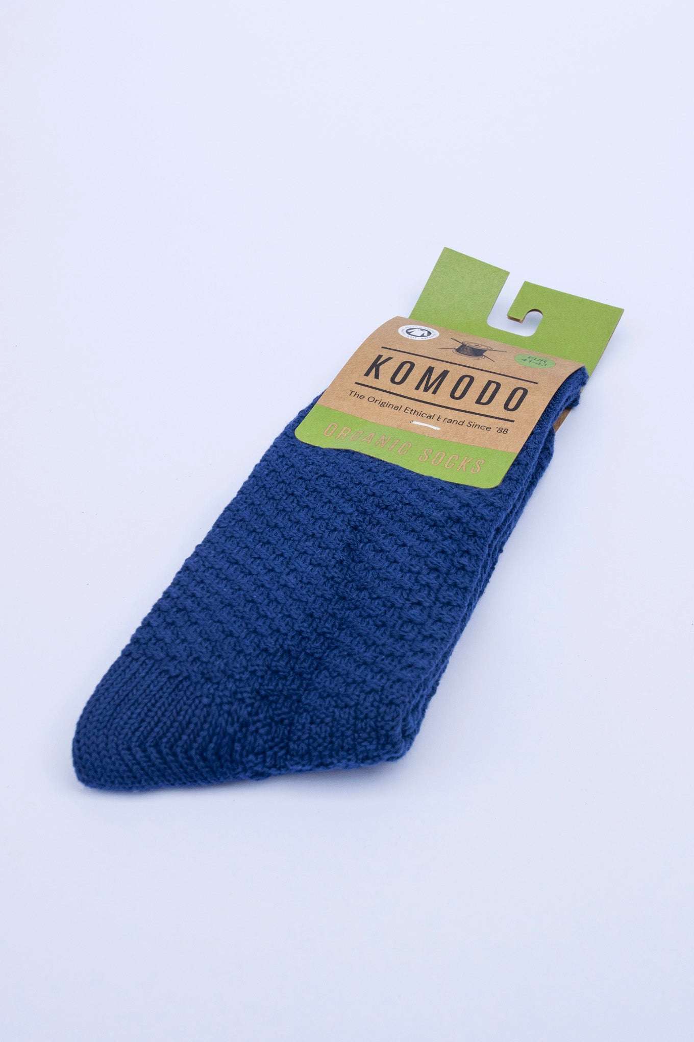 WAFFLE - GOTS Organic Cotton Socks Navy