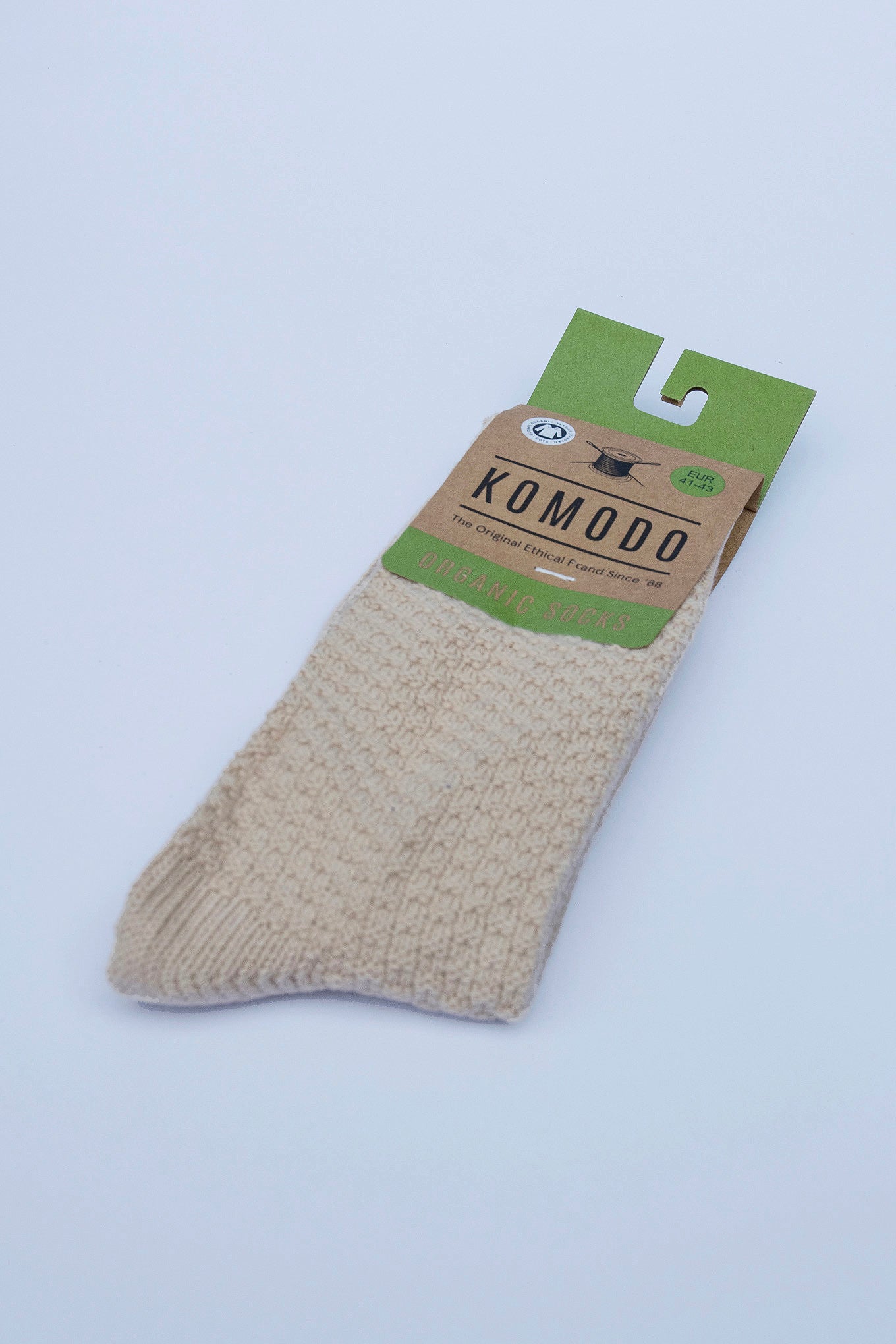 WAFFLE - GOTS Organic Cotton Socks Cappucino