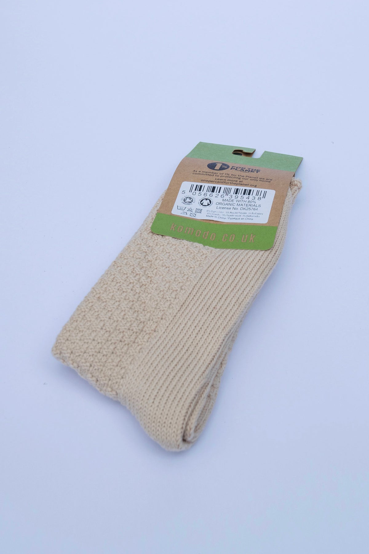WAFFLE - GOTS Organic Cotton Socks Cappucino